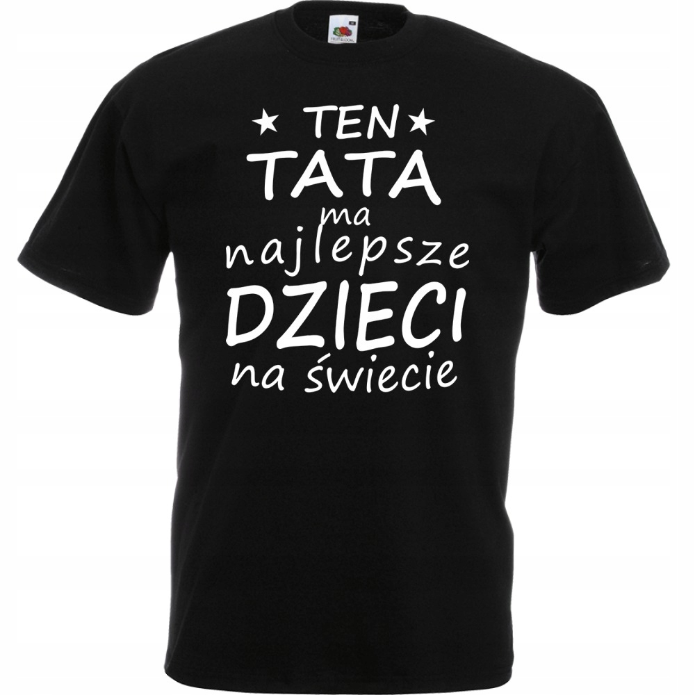 

Koszulka tata dzień ojca dla taty L czarna