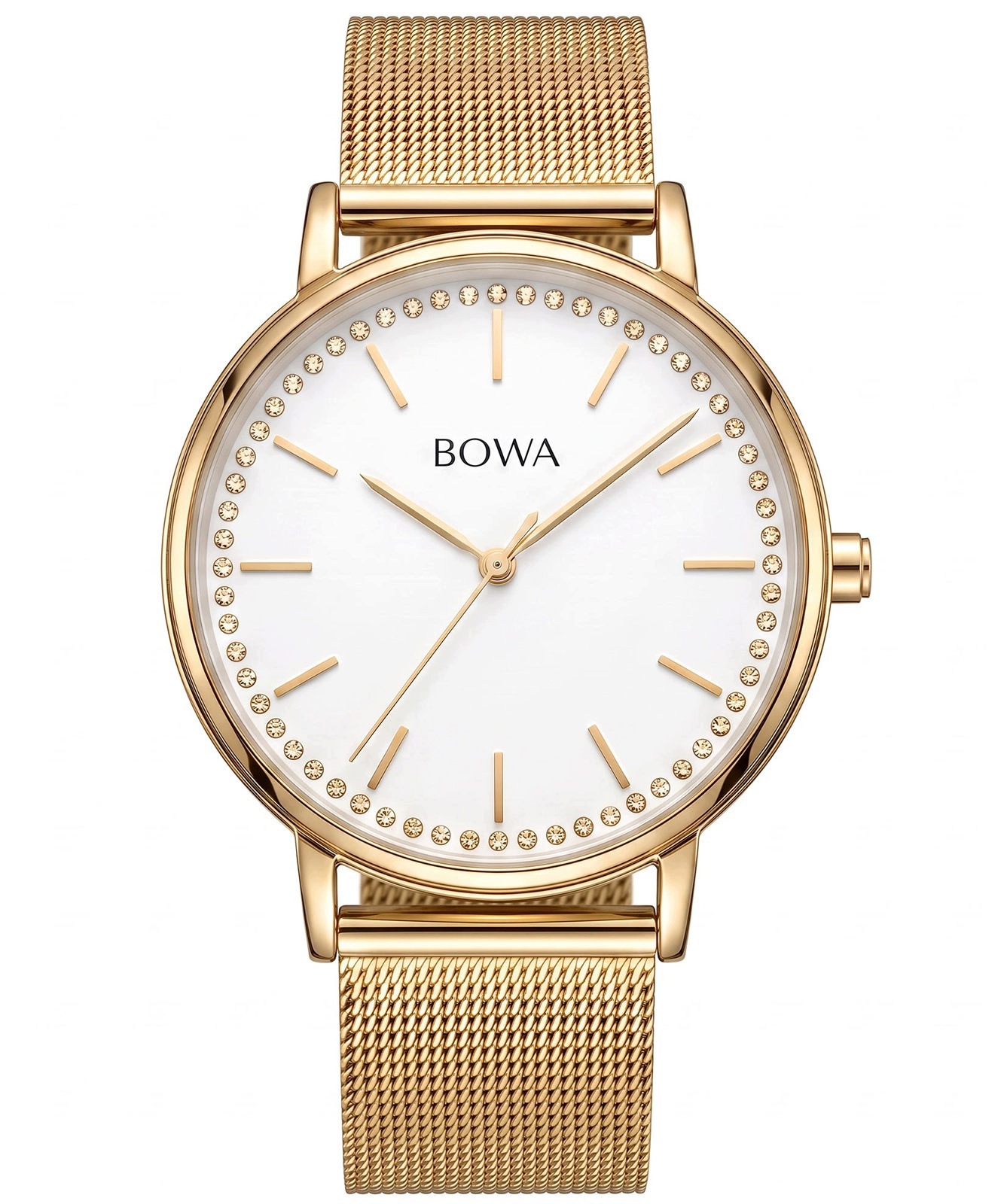 Hodinky Bowa Rio White-Gold Mesh 38
