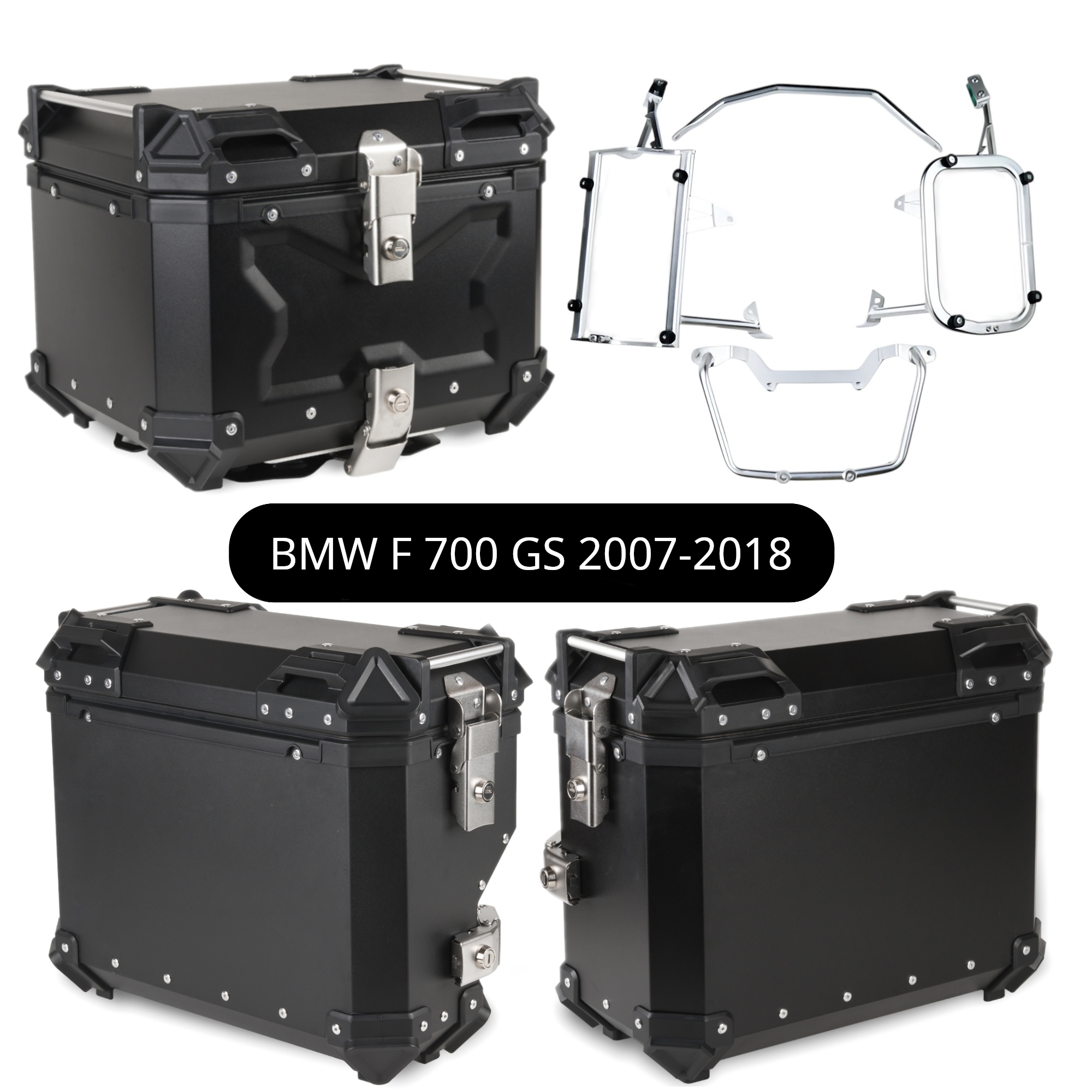 Kufřík Kufry Hliníkové Rámy Bmw F700GS F 700 Gs 2007-2018 Sada TopX