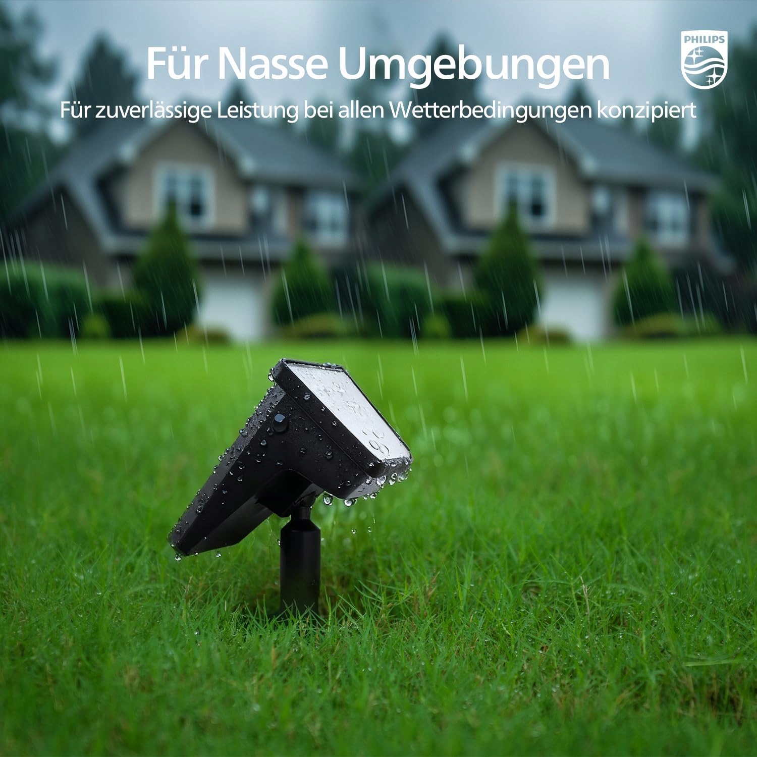 PHILIPS Solarna Lampa Ogrodowa 28 LED 3000K Wodoodporna Na Zewnątrz — miniatura 7
