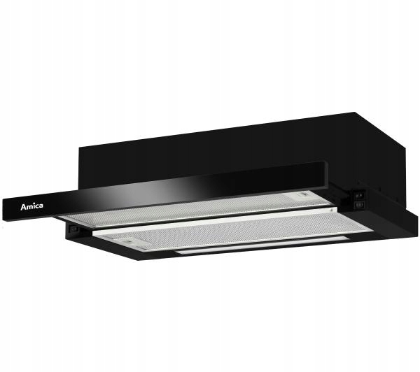 Okap teleskopowy Amica OTP6253BG 389 m3/h Czarny