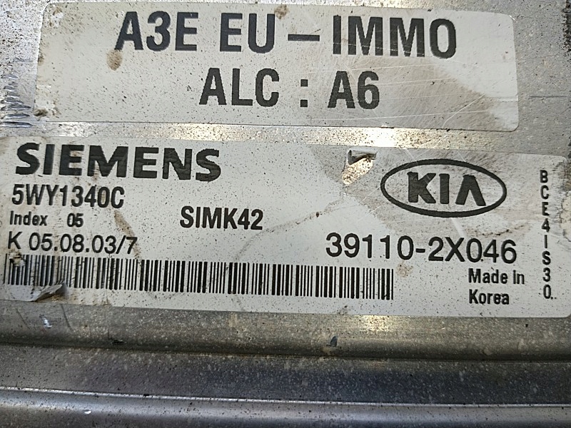 Centralina Motore KIA RIO e 391102X046