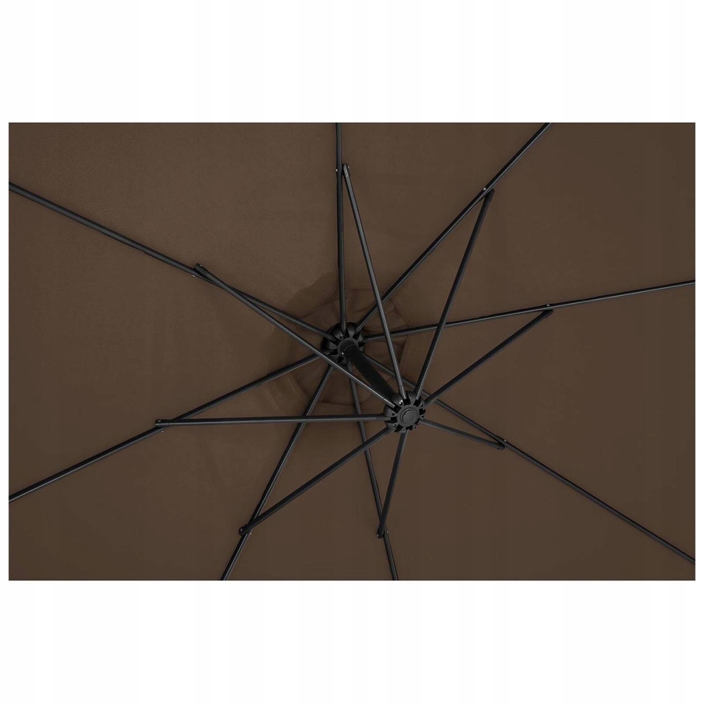 PARASOL OGRODOWY TARASOWY WISZĄCY UCHYLNY Z KORBĄ Wysokość produktu 262 cm