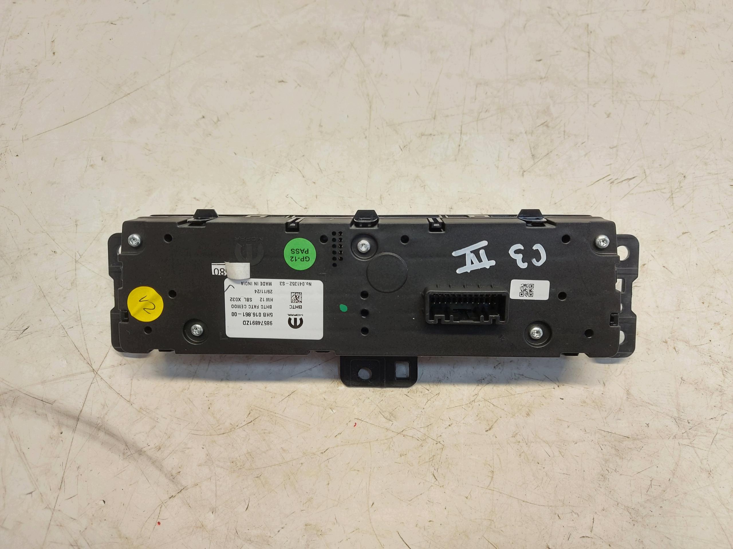 Citroen C3 IV 4 2025 1.2 THP HN09 Unite commande clima 98574891