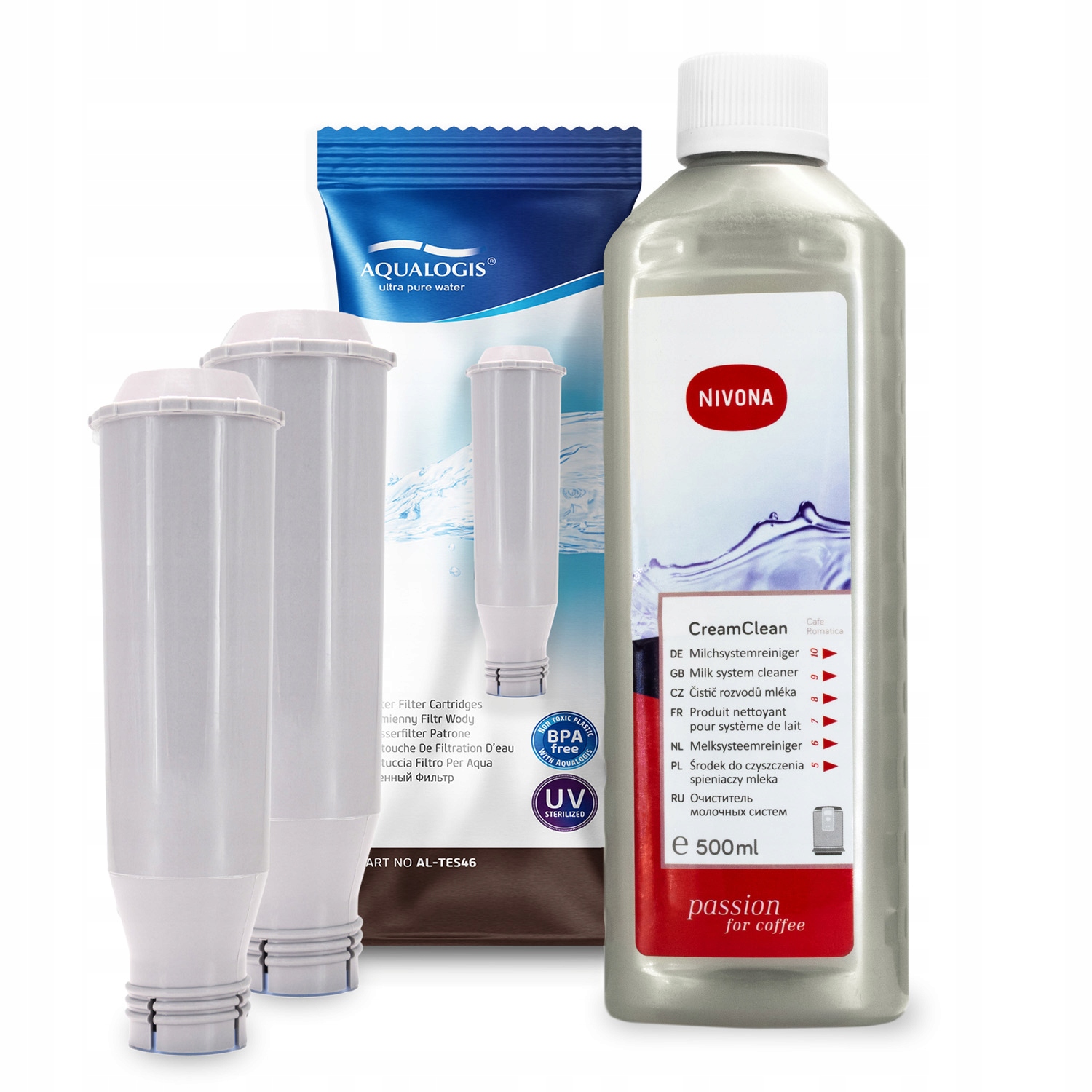 2x Filtr do kávovaru Nivona AL-TES46 Tekutý CreamClean 500 ml