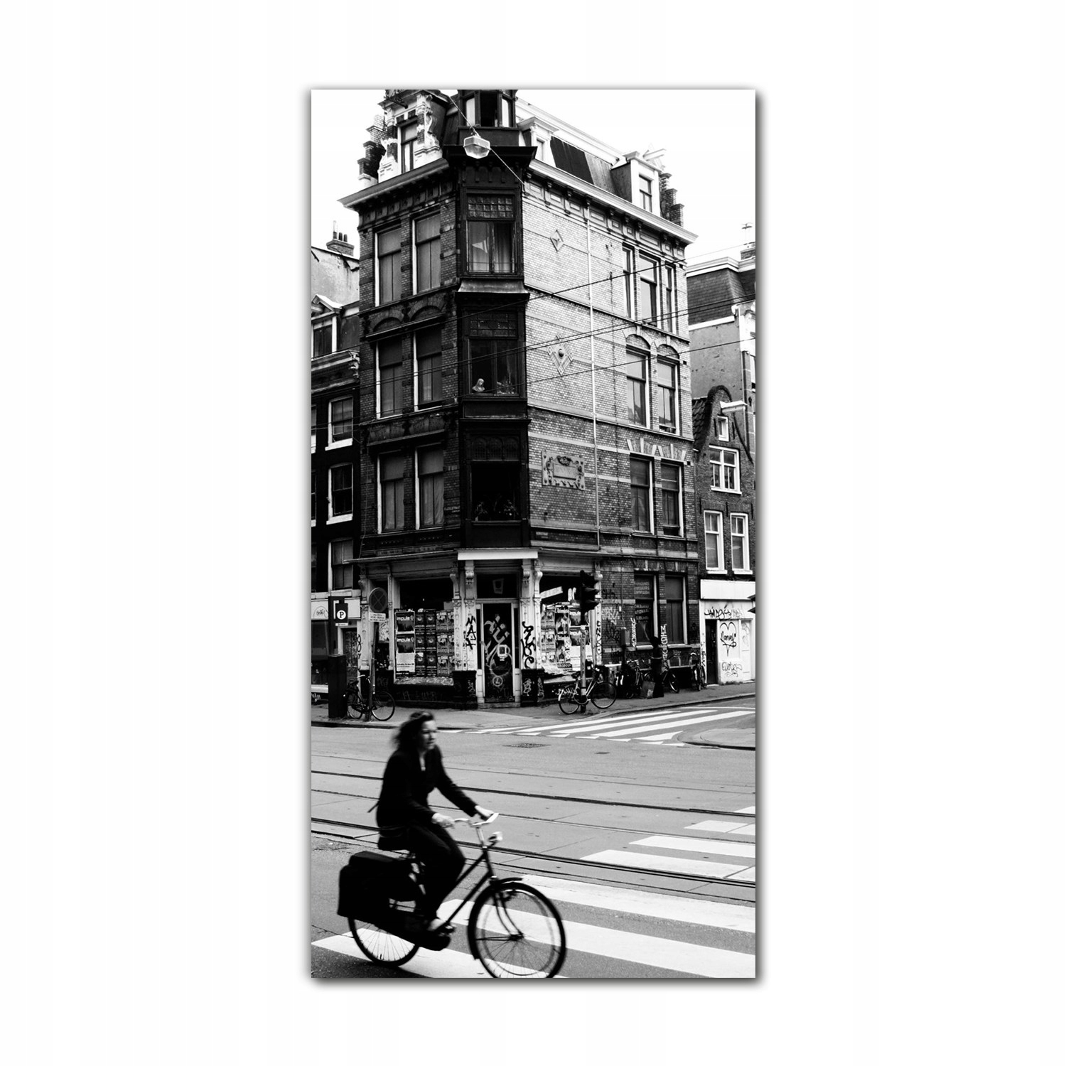 

Obraz szklany nowoczesny 70x140 Uliczka Amsterdam
