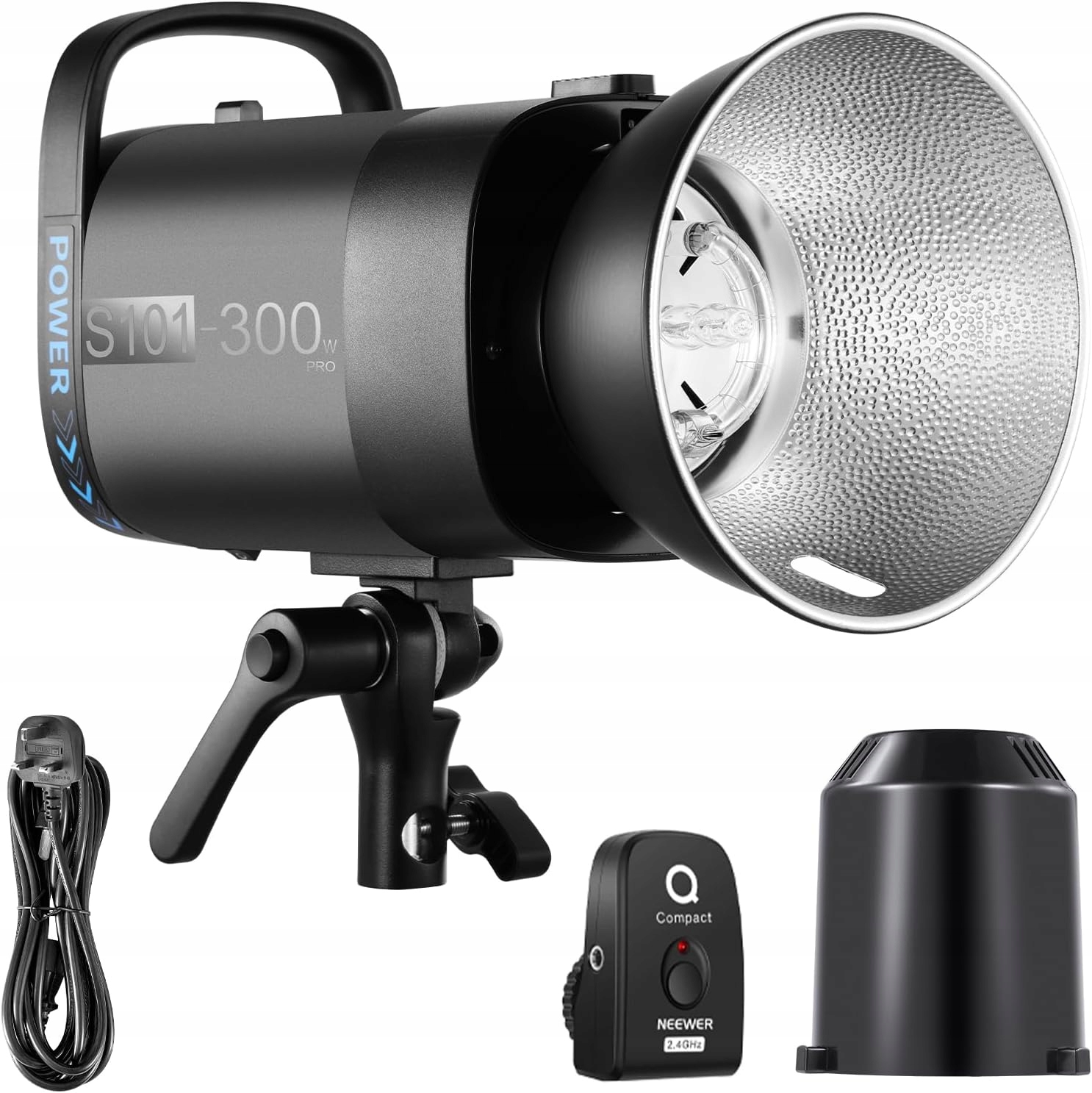 Neewer S101-300W Pro Lampa błyskowa z wyzwalaczem 2,4G, lampa modelująca