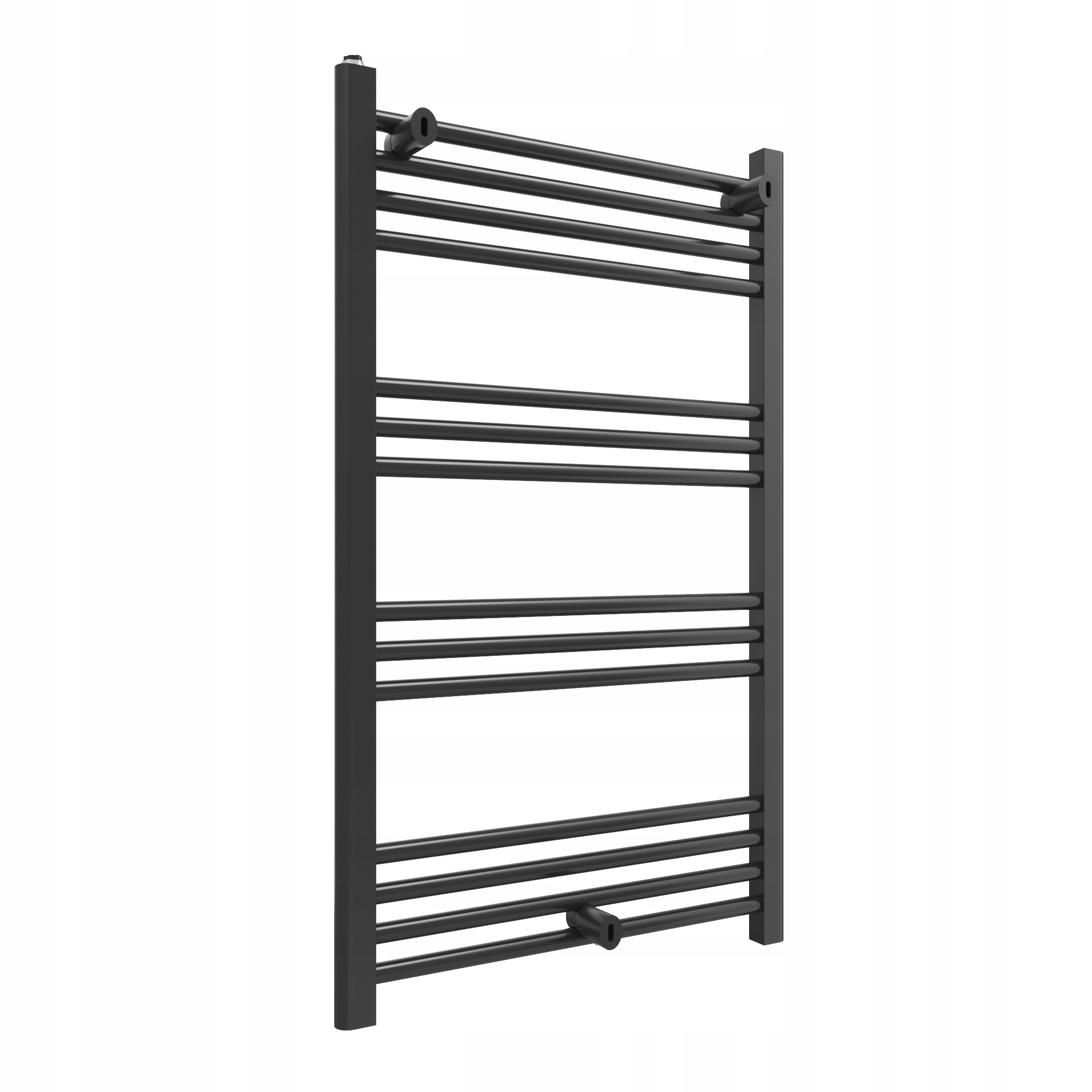 Kúpeľňový Rebríkový Ohrievač 60/100 cm Čierny Kaloryfer Moderný Puerto