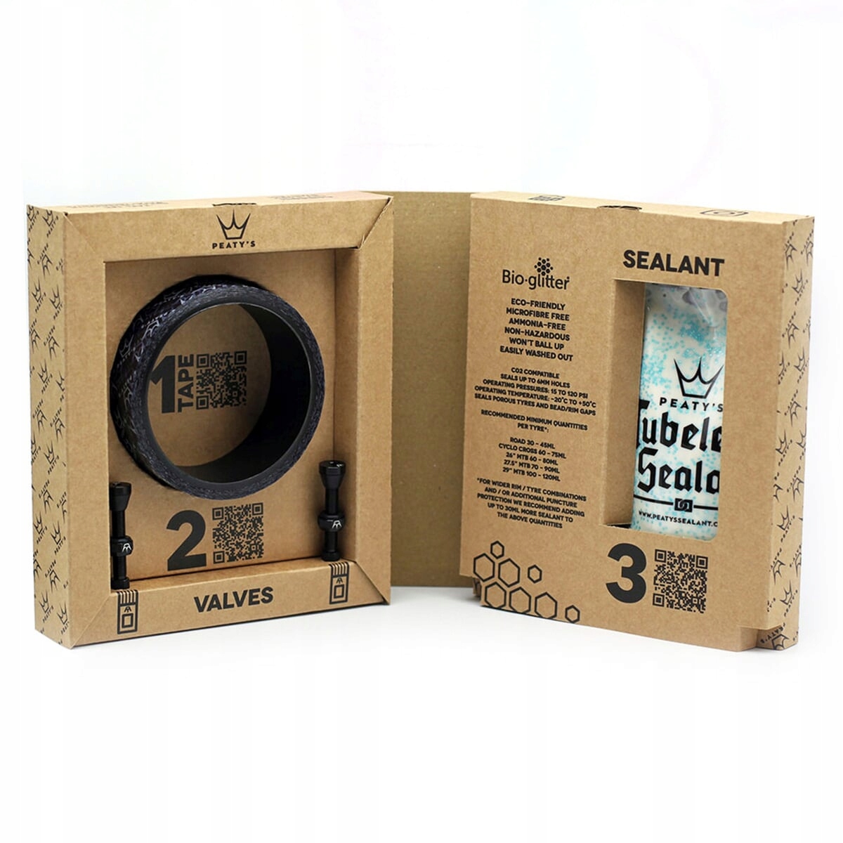 Peaty's sada pro konverzi na bezdušové pláště 30mm Mtb PTCK30-42