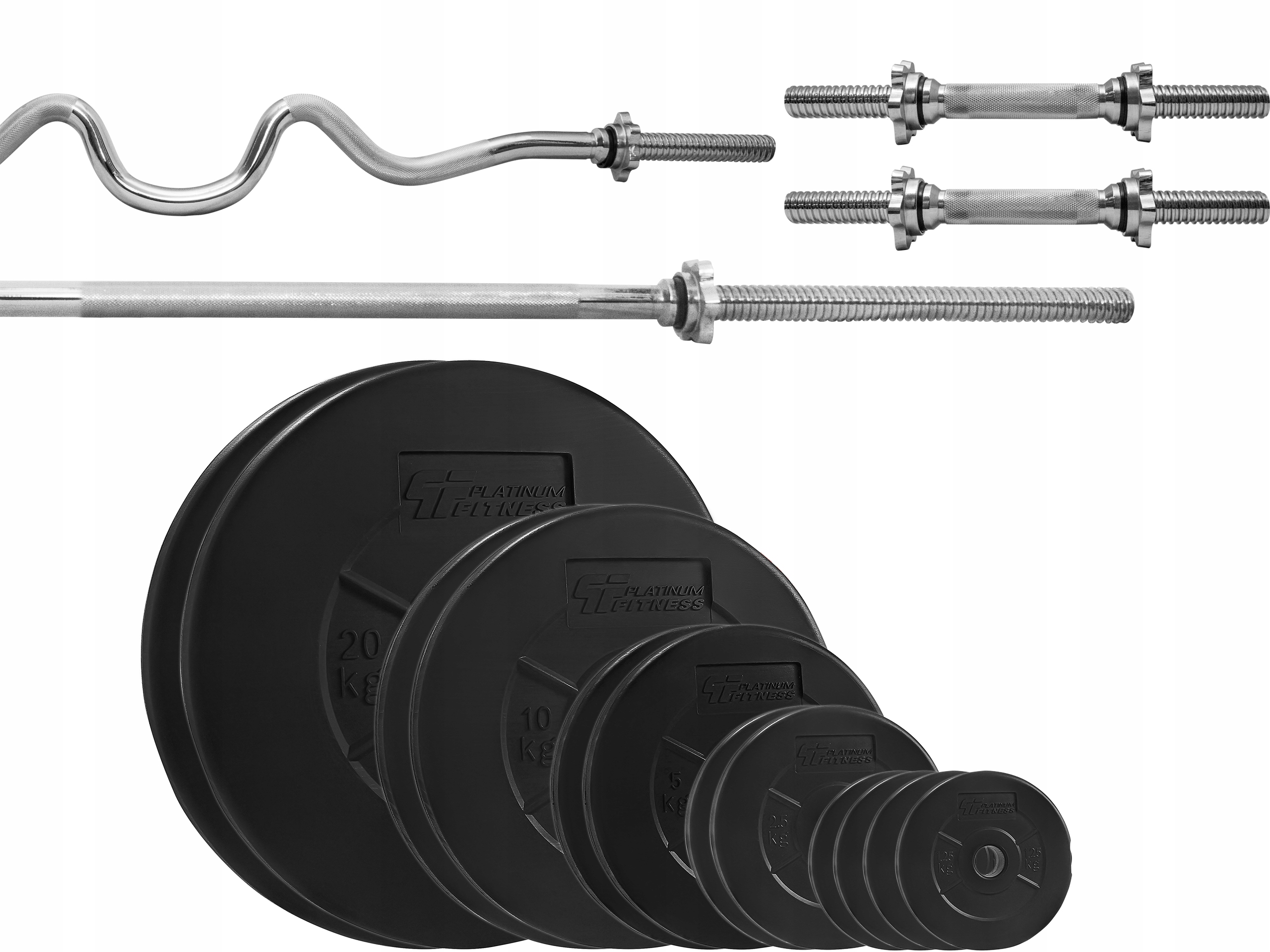 

Zestaw Obciążenie 100kg 4 Gryfy