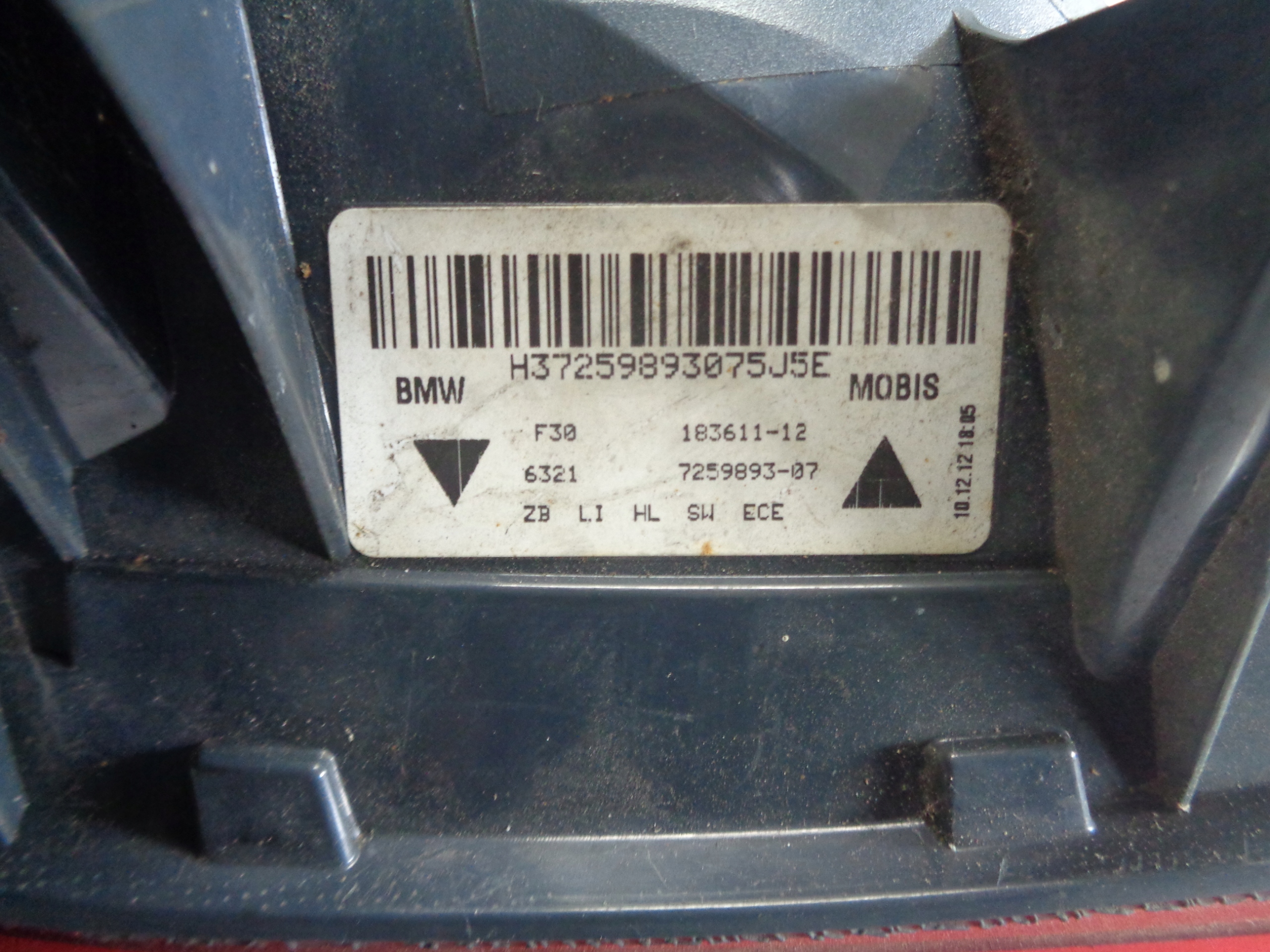 BMW 3 F30 light rear left 7259893