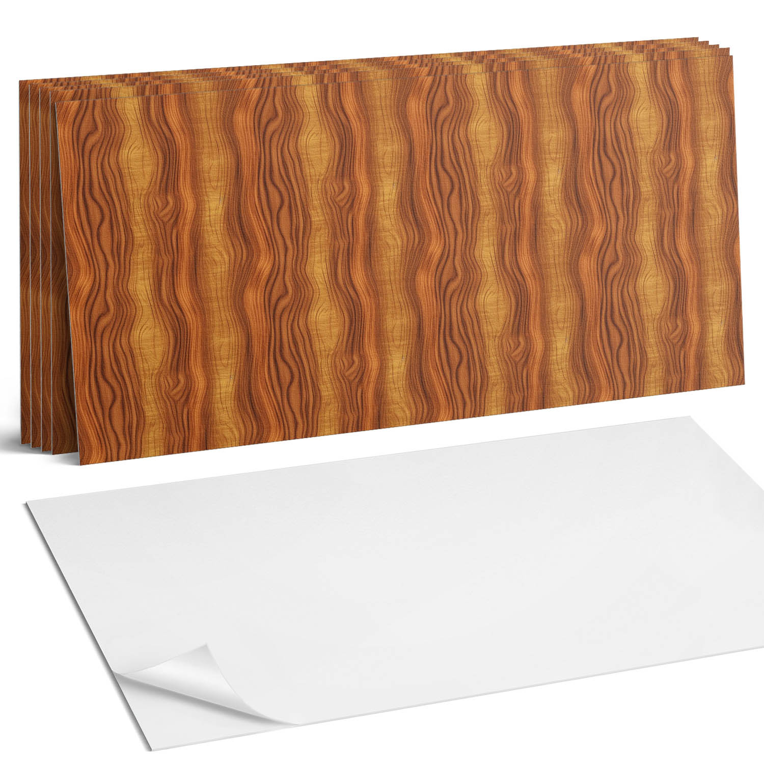 Sada vinylových dlaždíc z Pvc Styling inšpirovaný drevom 6 x 60 x 30 cm