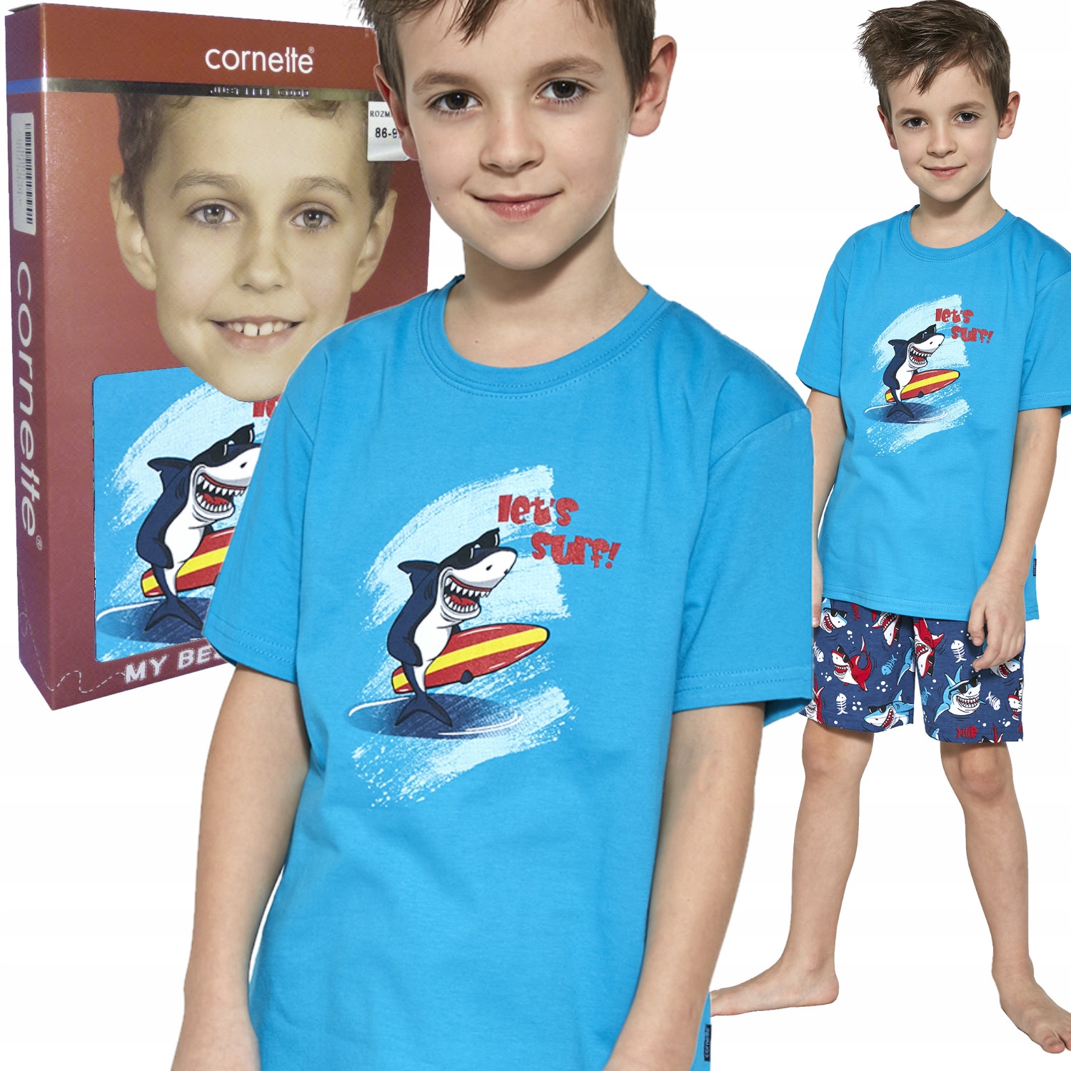 

Cornette piżama chłopięca 789/90 Shark rekin turk
