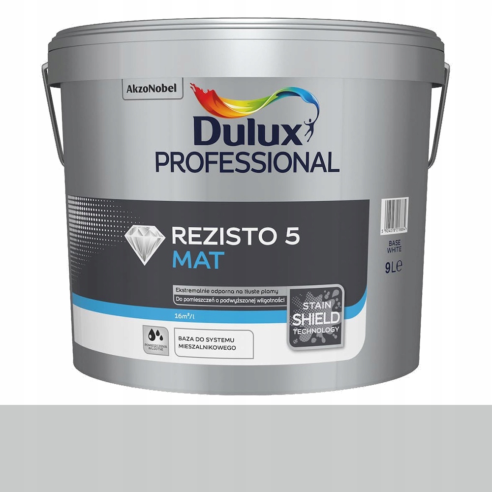 Barva Professional Dulux Rezisto 5 9L Nejoblíbenější šedá