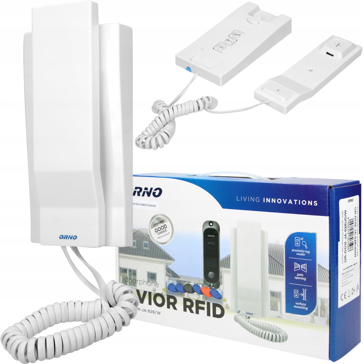 Unifon Słuchawka Do Rozbudowy Domofonu Orno Avior Biały