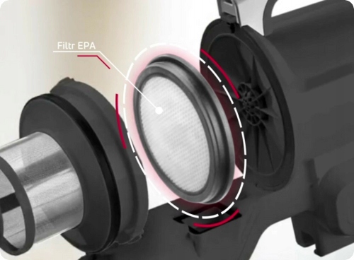 Odkurzacz pionowy Amica VM 9002 Jordan PET LED Filtr EPA12