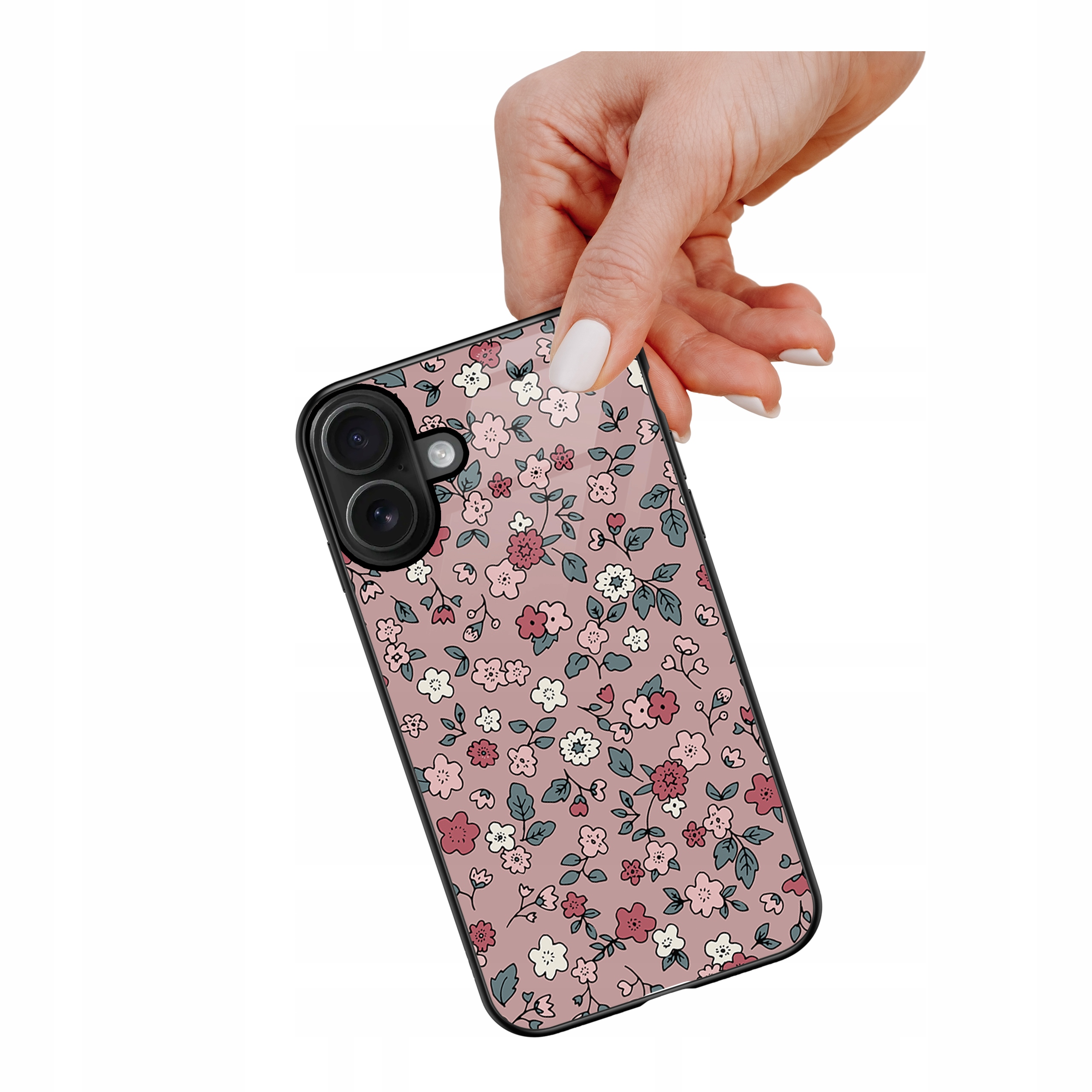 Etui szklane ceramiczne do iPhone 17 Szept kwiatów