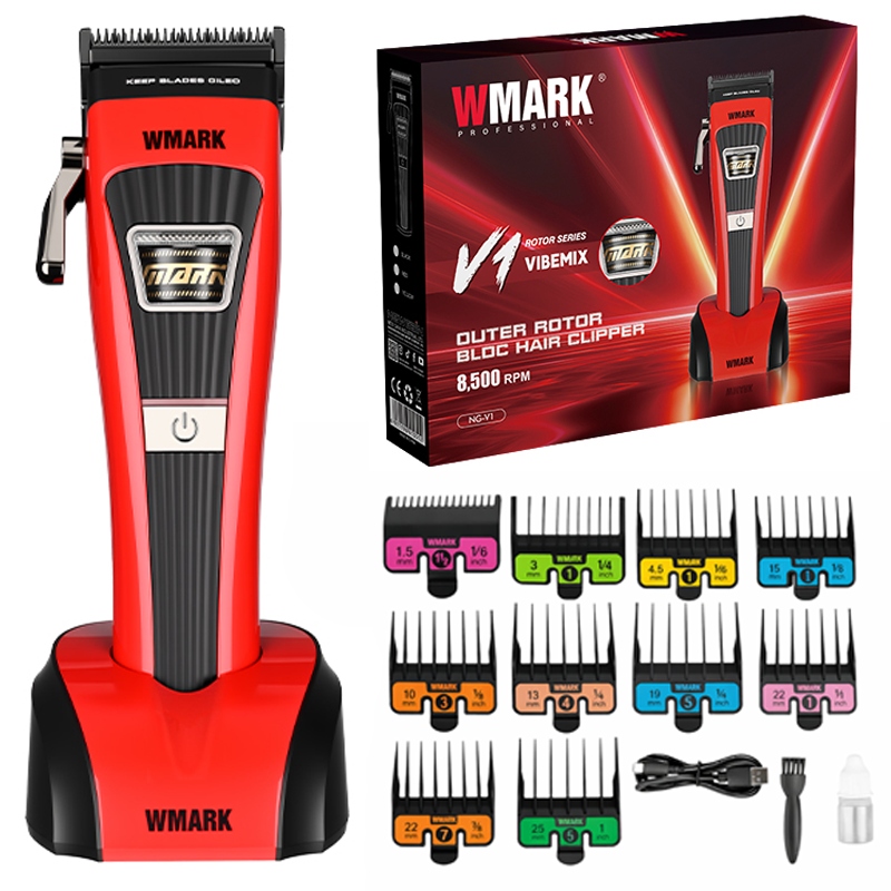 Wmark NG-V1R Maszynka do włosów Profesjonalna Barber 8500RPM Bldc Stacja