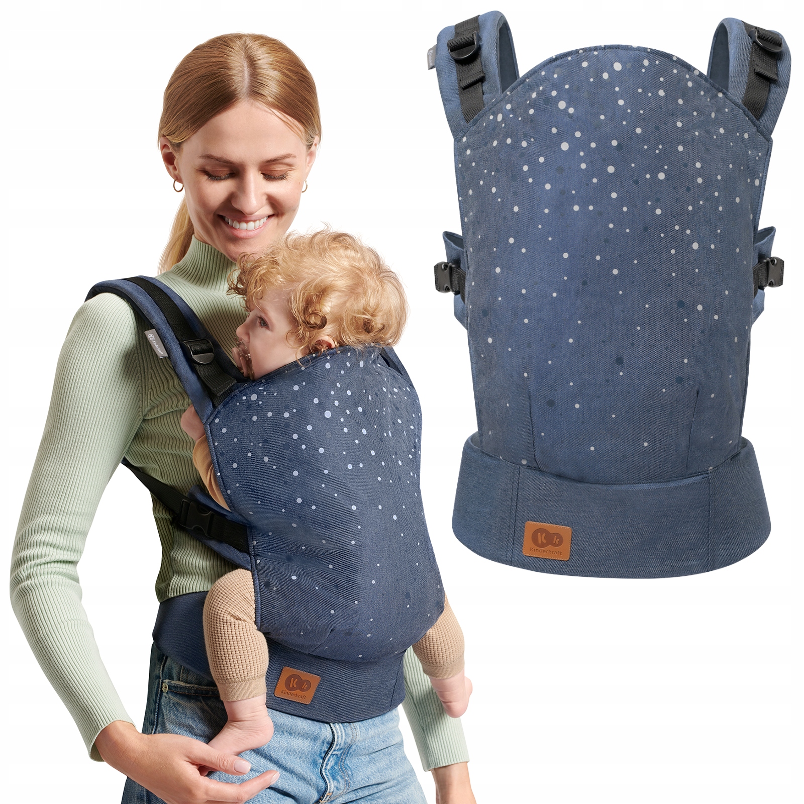 

Nosidło ergonomiczne Nosidełko Nino 20 kg denim