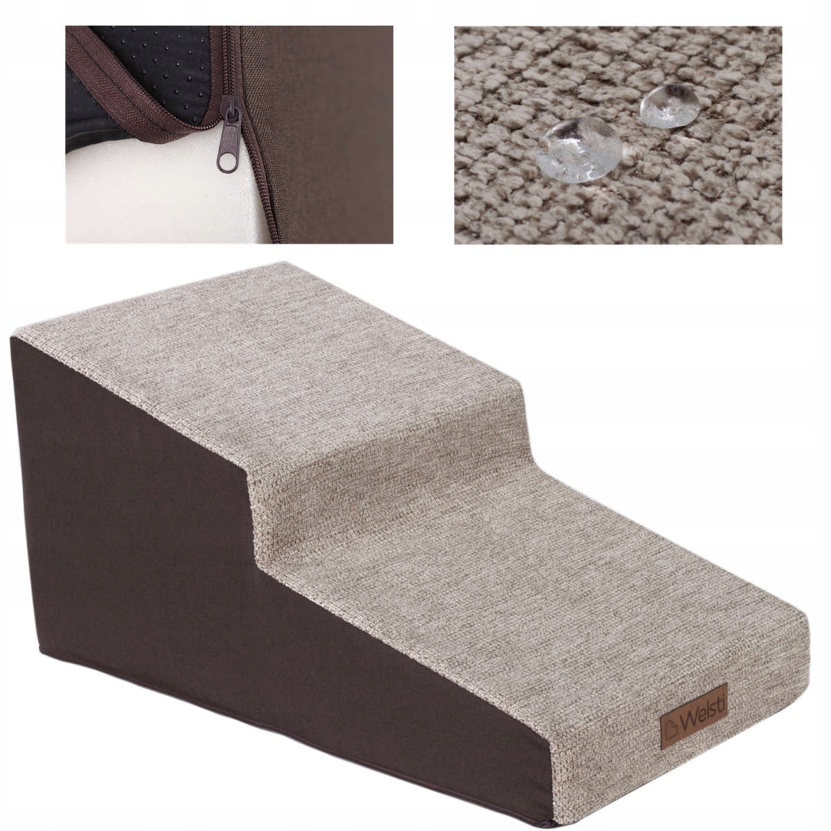 Levně Schody pro velkého psa do 60 kg schody mírné stupně Welsti 30 cm