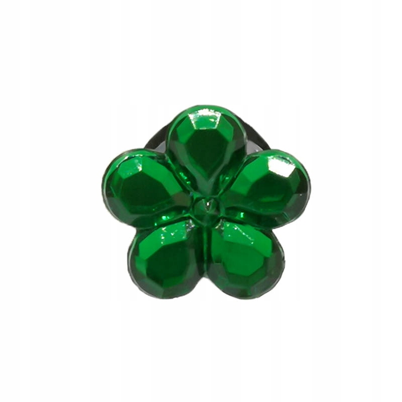 

Kryształek kwiatek zielony crocs, ozdoba, kroksy