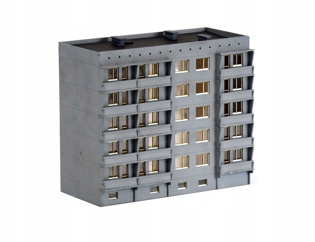 Čtyřpodlažní blok typ: C 1:87