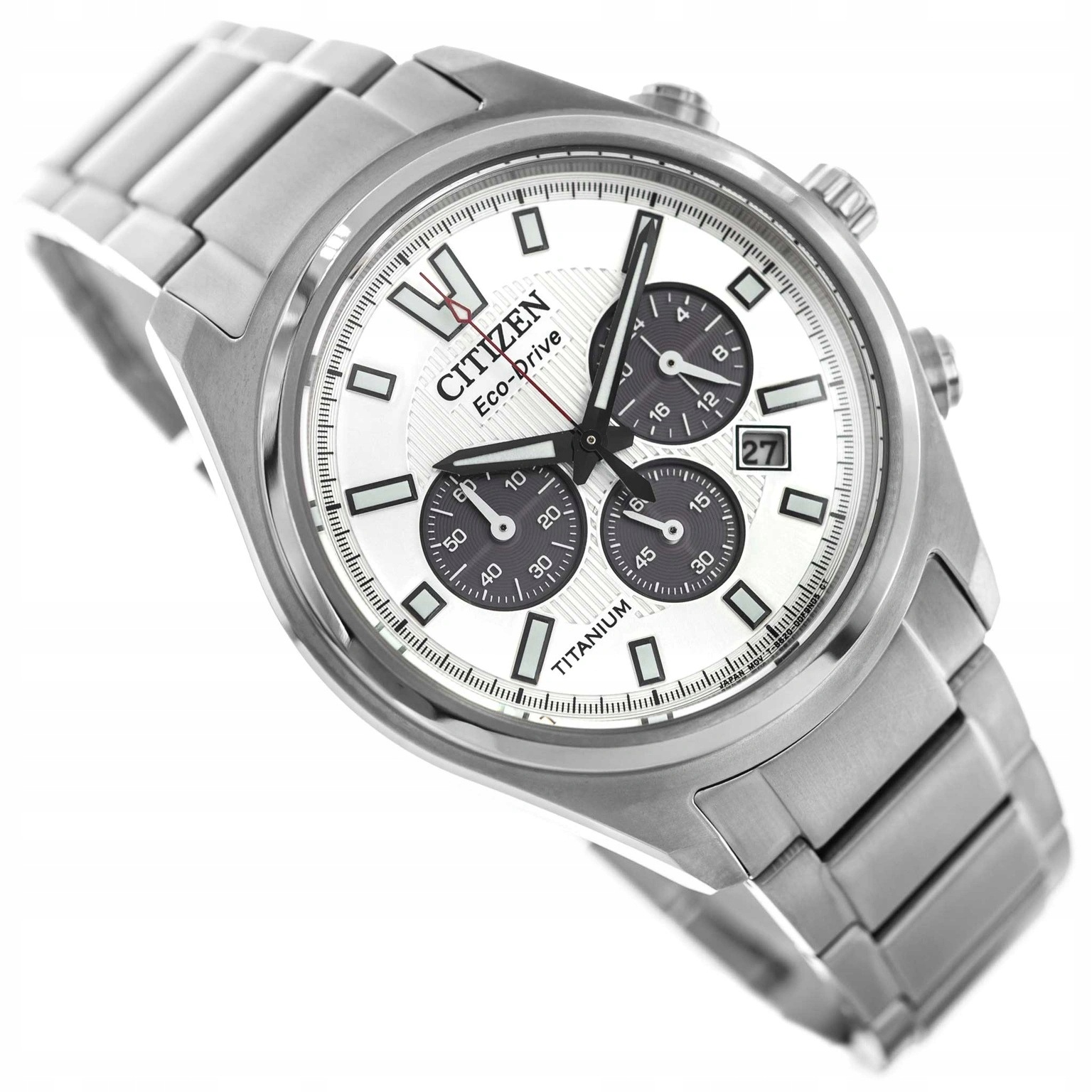 Pánské Hodinky Citizen CA4750-51A Titanium Eco-drive Titanové Stopky