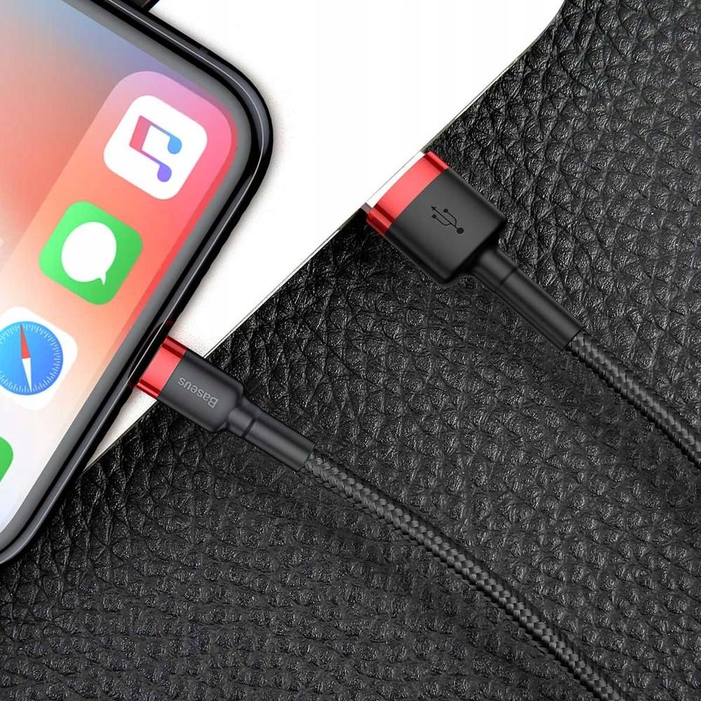 Нейлоновий кабель USB кабель для Iphone 1.5 A 2m колір багатобарвний