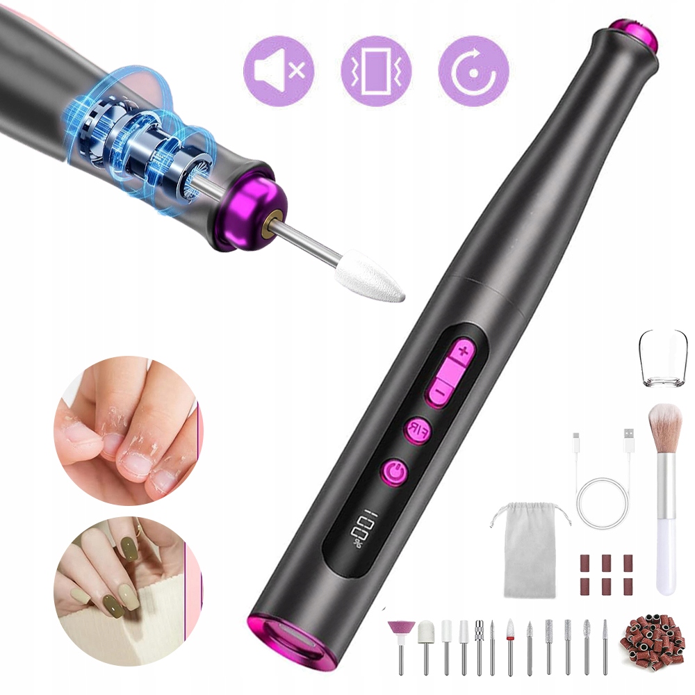 Elektrická Bruska Na Nehty S Nastavitelnou Rychlostí, Na Nehty, Pedikúru