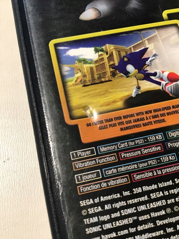 SONIC UNLEASHED PS2 NTSC Producent Sonic Team