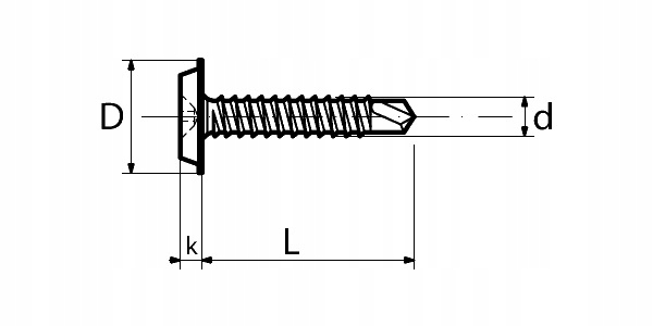 4,2x32 WKRĘTY SAMOWIERCĄCE DO METALU BLACHOWKRĘTY TALERZOWE OCYNK 100 szt Kod producenta WSPC PO12312dfbg34HY OCYNK