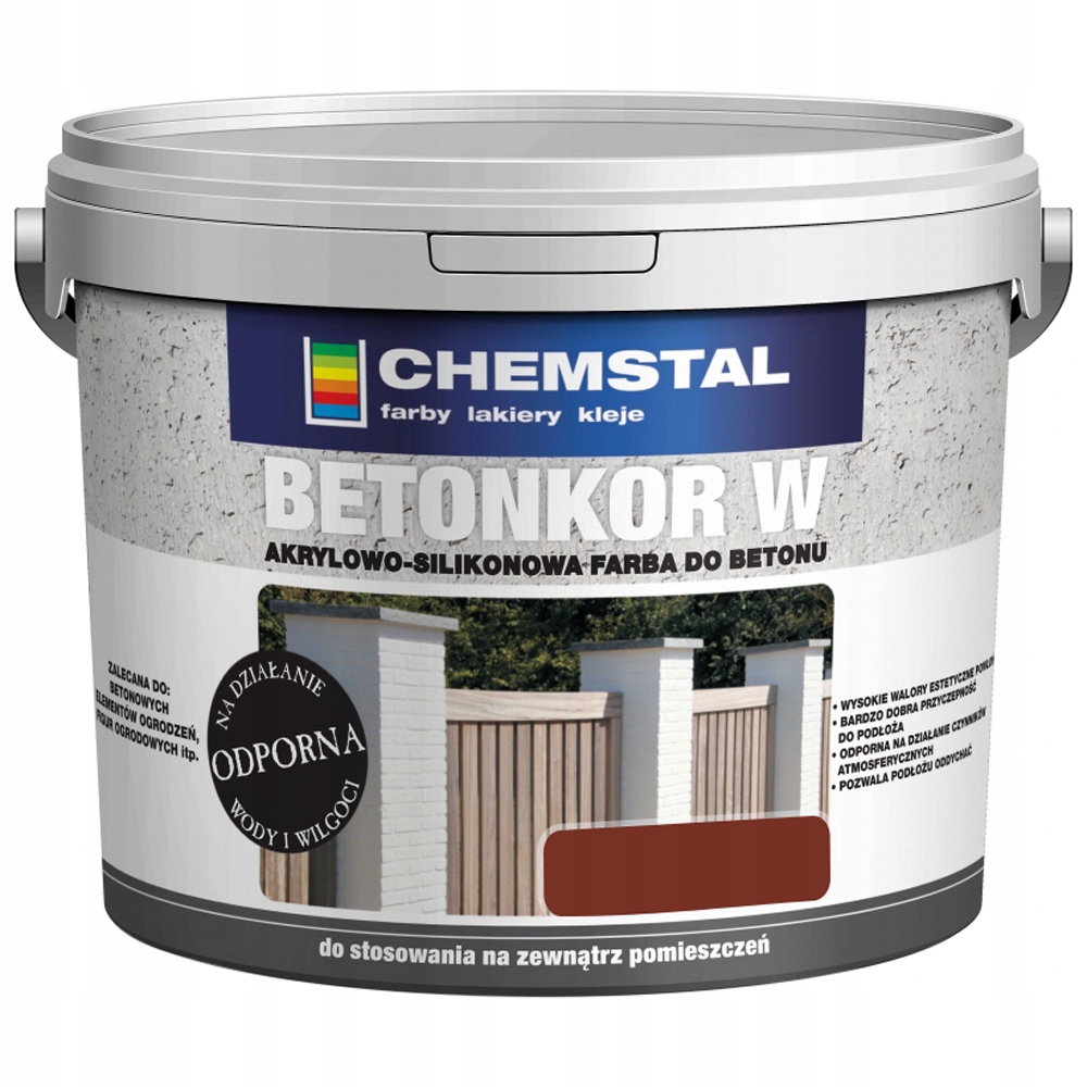 

Farba do betonu Betonkor W Chemstal Czerwony 5L