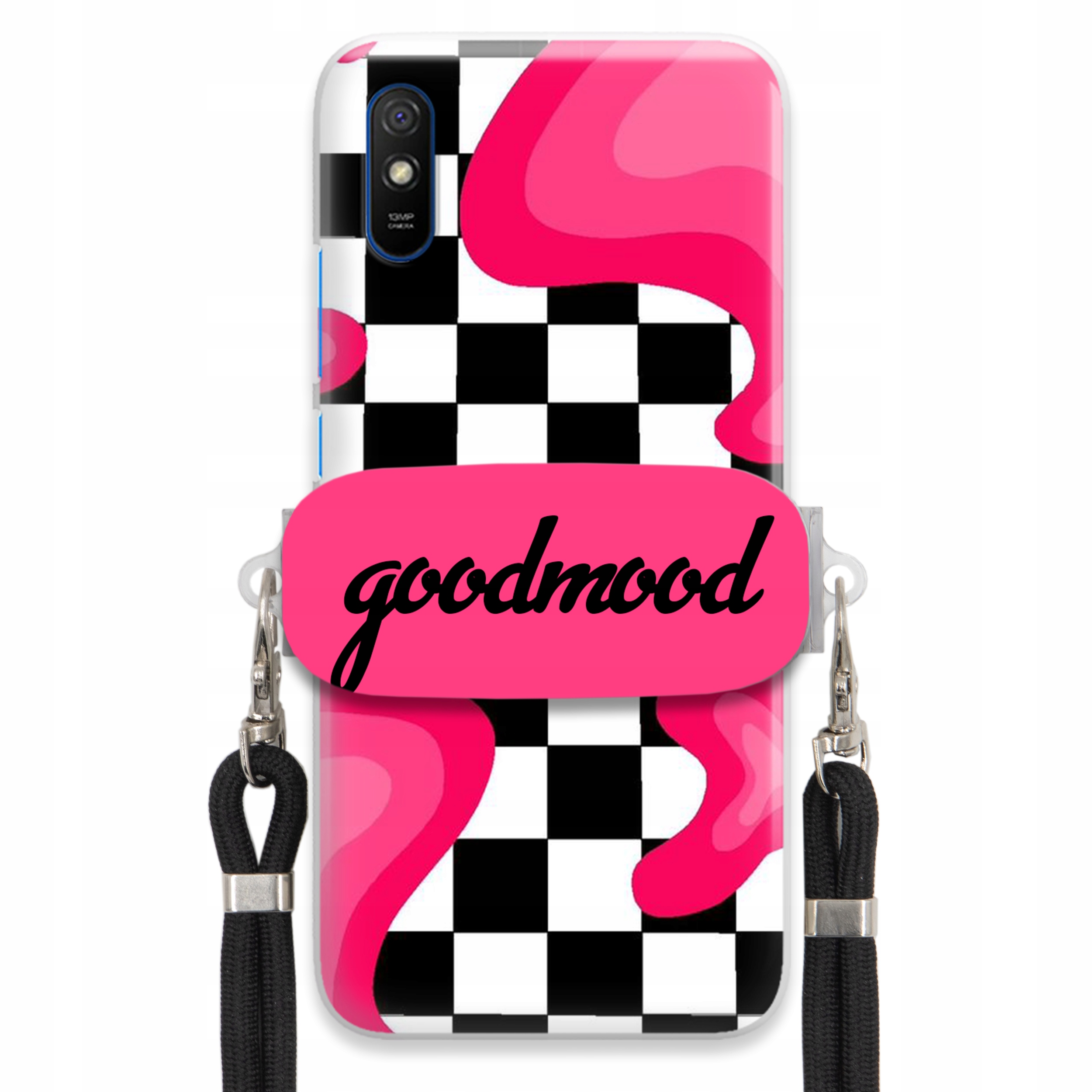 Puzdro Pre Xiaomi Redmi 9i Set Case Držiak Na Vodítko Čierny For Teen Splash