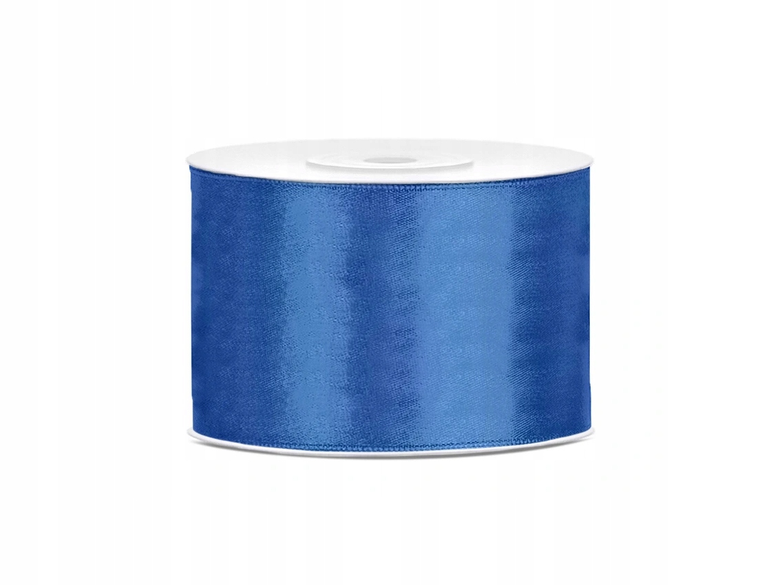 

Tasiemka Wstążka satynowa niebieska 50mm 25M Ślub