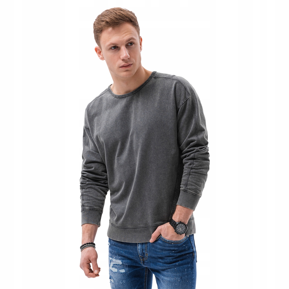 

Bluza męska basic II gatunek 1161B grafitowa M