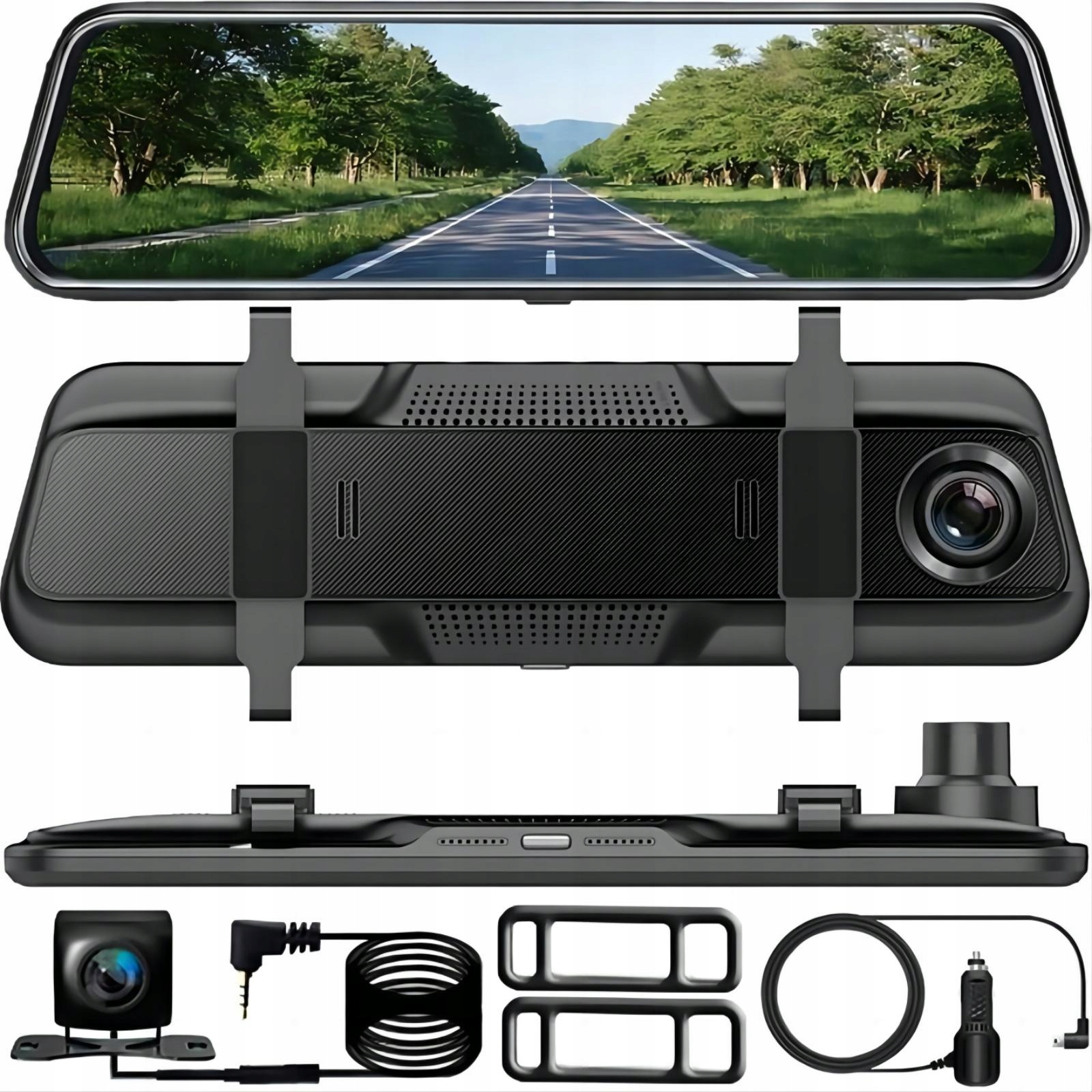 WIDEOREJESTRATOR SAMOCHODOWY KAMERA SAMOCHODOWA LUSTERKO TYŁ 10'' Model WIDEOREJESTRATOR KAMERA 10''