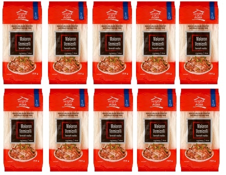 10x 200g House Of Asia Bezglutenowy makaron Vermicelli Karton