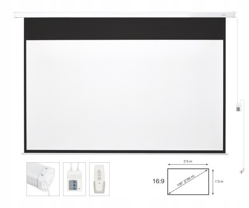Fonestar PPEL-16106-BA Elektryczny ekran projekcyj 16:9, 106" na pilot
