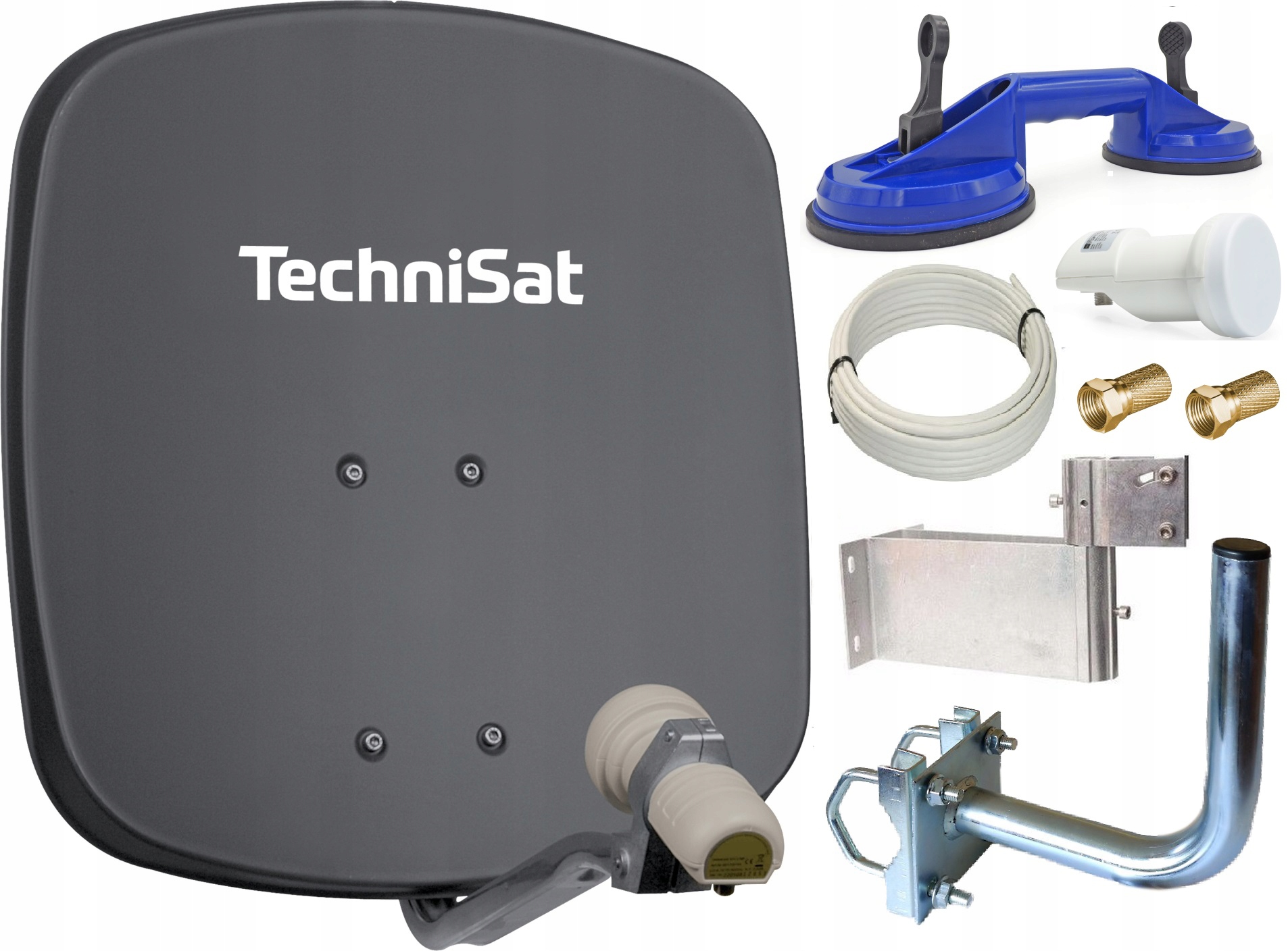 Parabola Satellitare TechniSat DIGIDISH 45 - Set Completo Con Doppio LNB - Foto 3