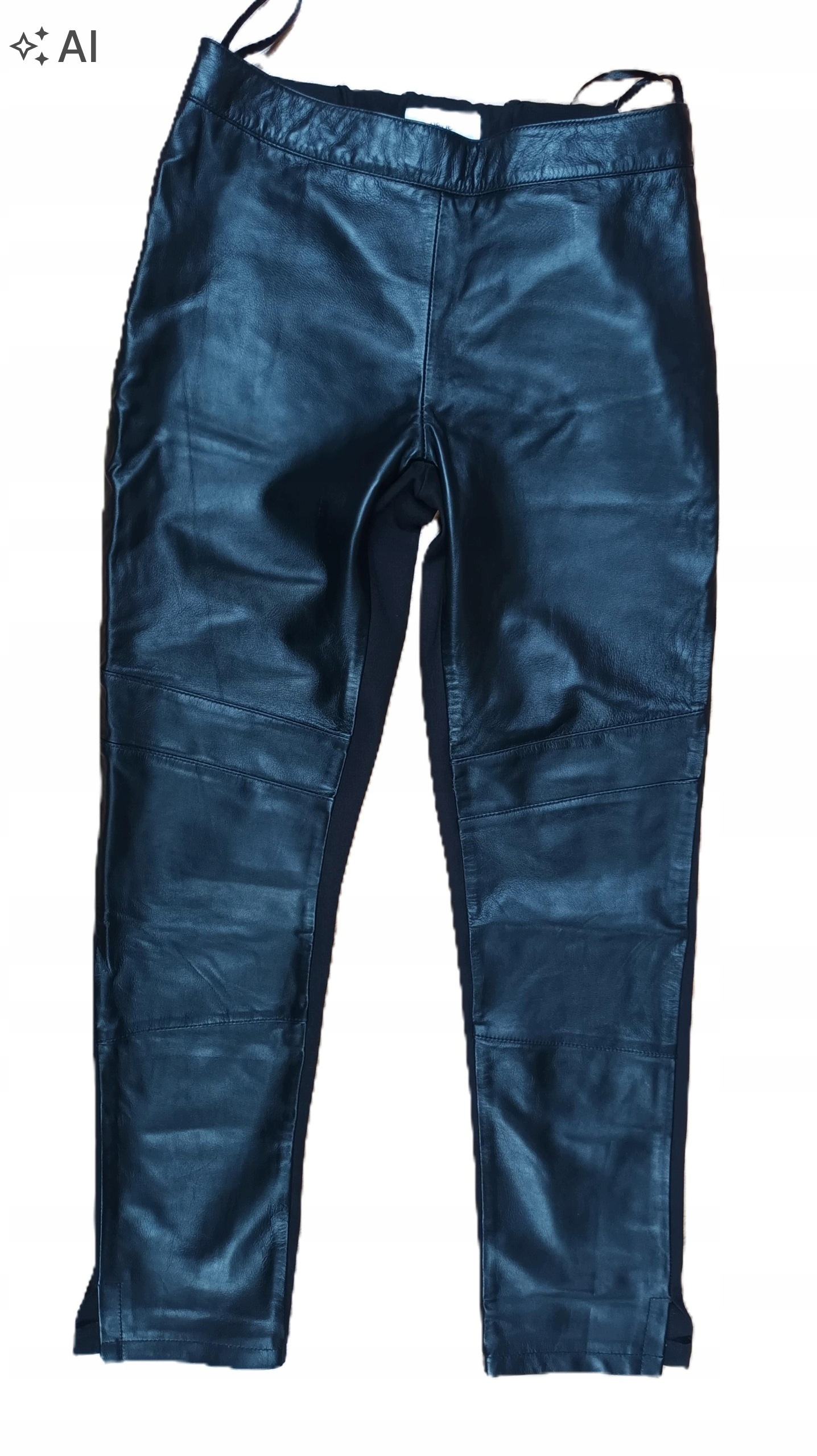 Heine kožené kalhoty černé 40