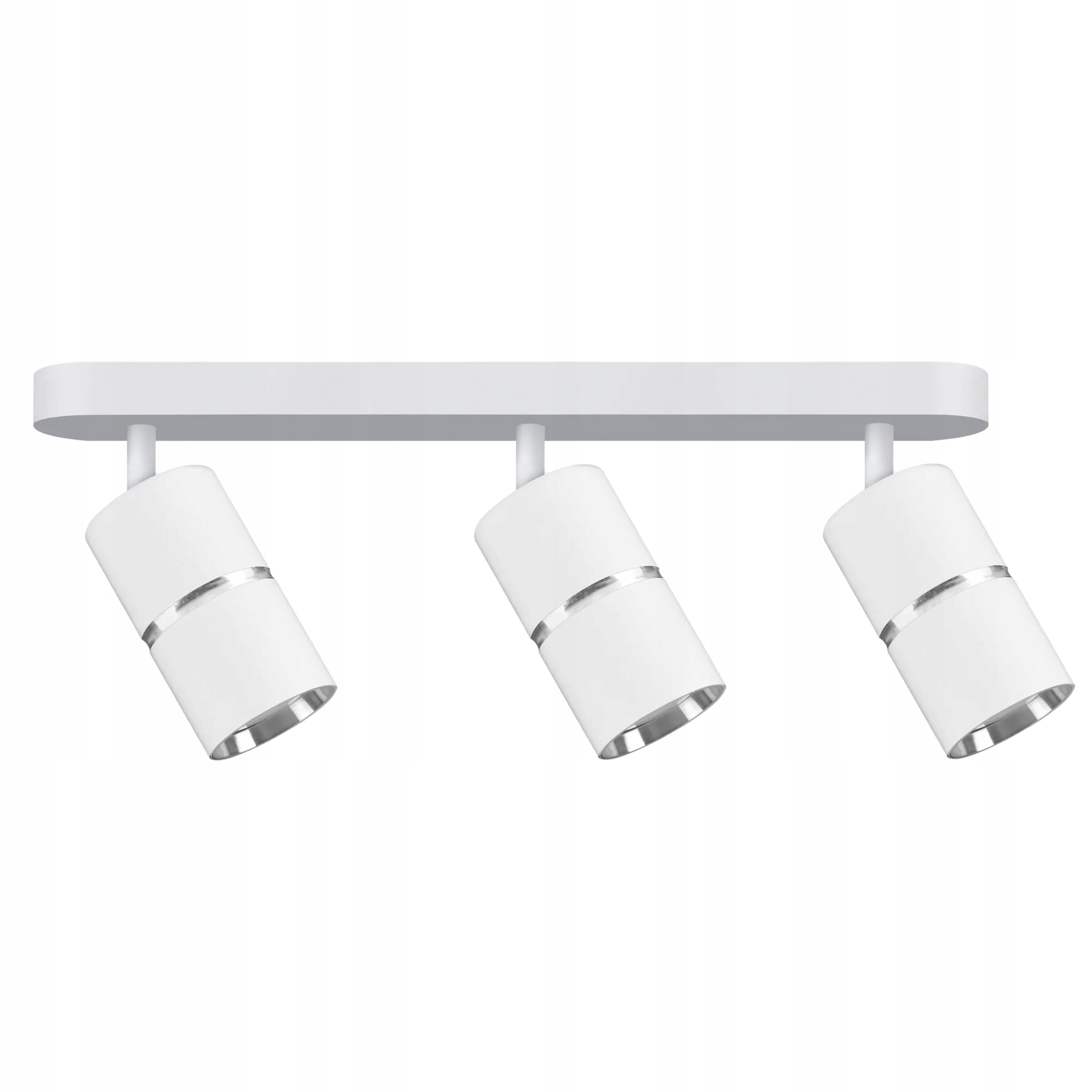 Nástěnná a stropní lampa 3xGU10 bílo-stříbrná Bamboo pohyblivá Polux