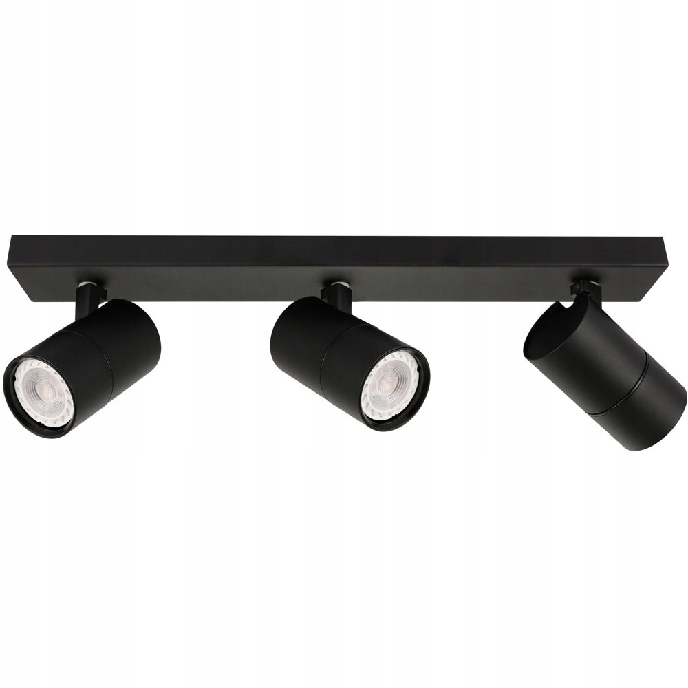 Stropná lampa, čierna lišta, reflektory do obývacej izby, spálne Laconi