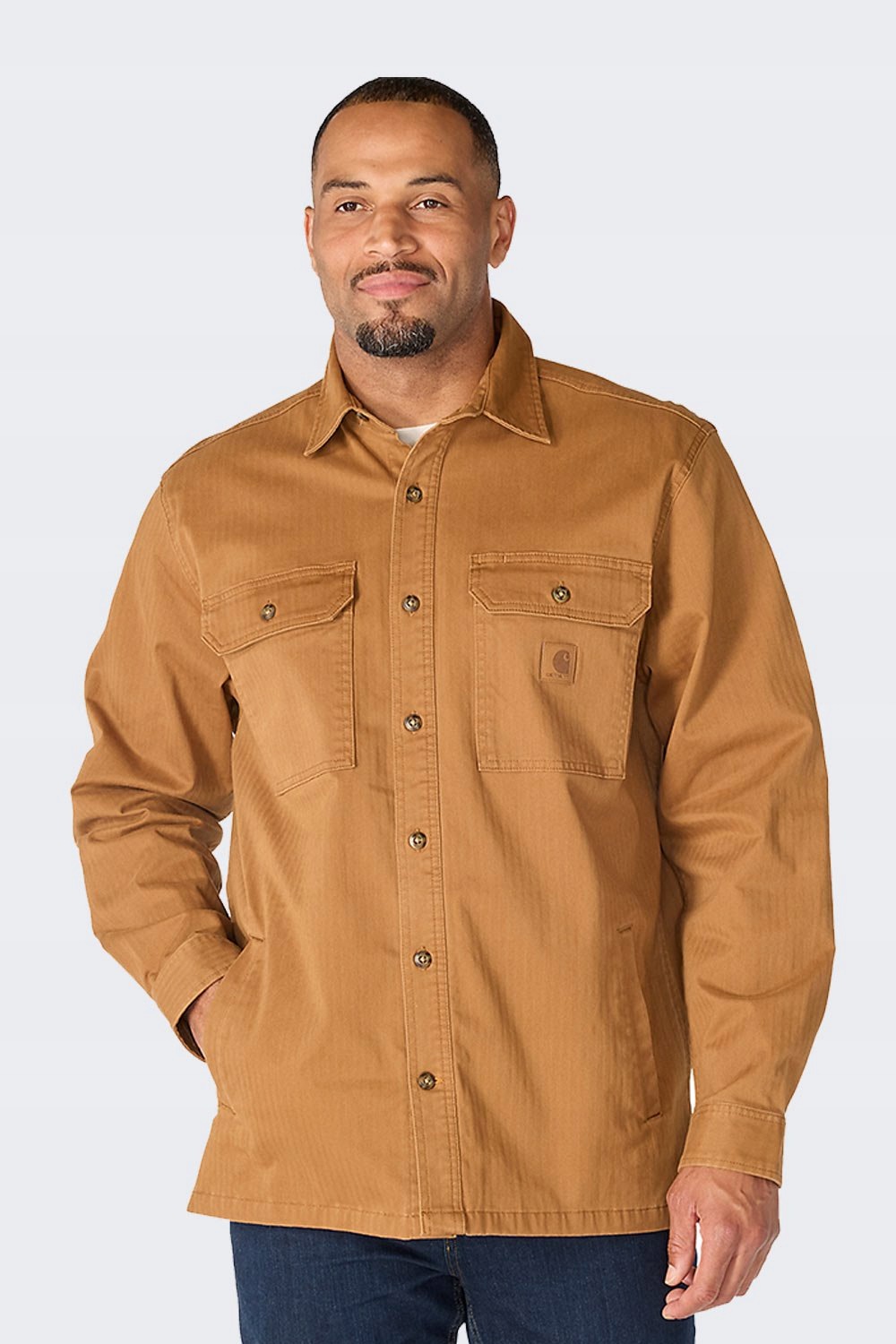Košile Carhartt Newcastle Jac Brown