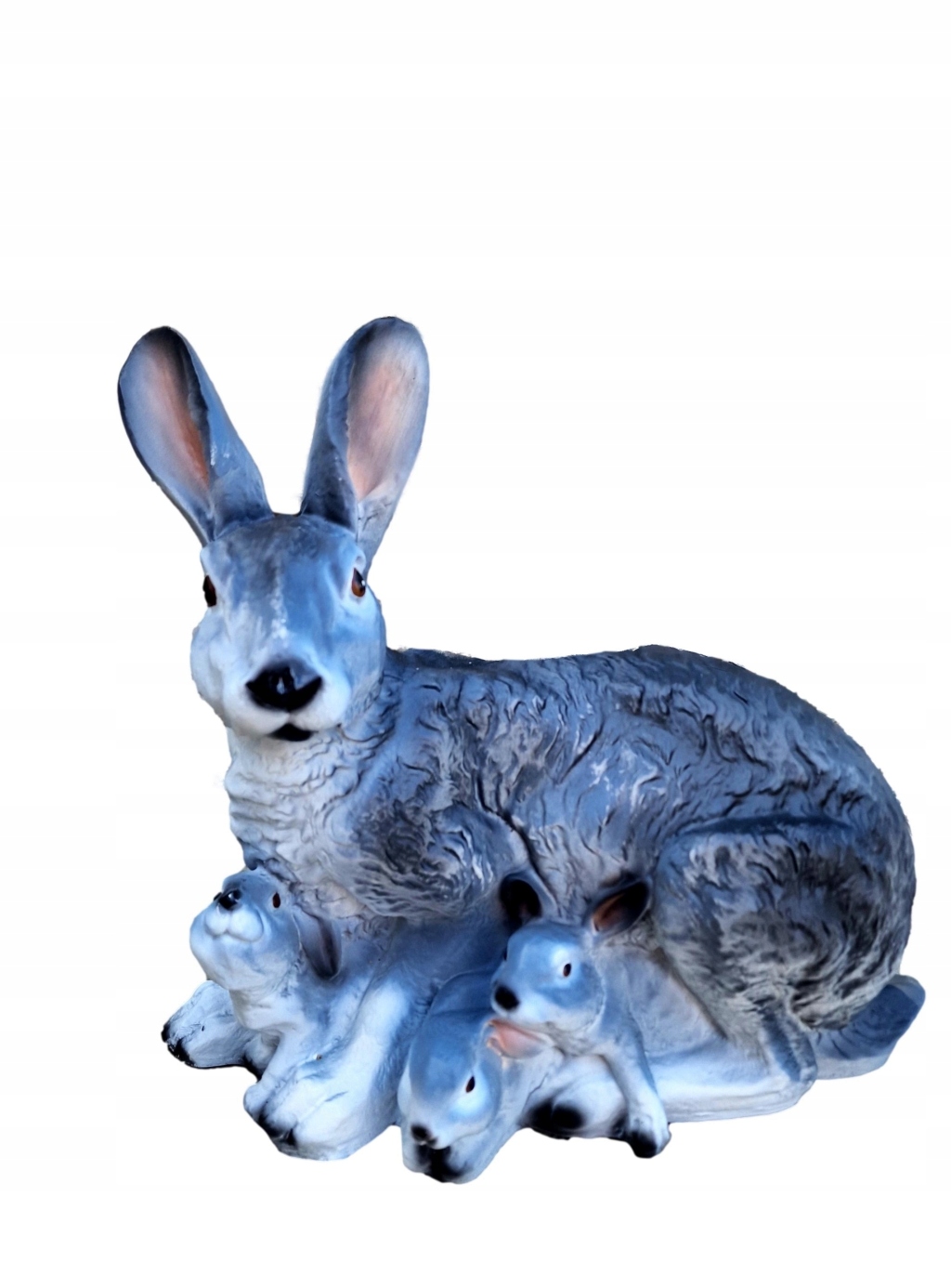 

Figurka Ogrodowa Królica Z Młodymi Szara