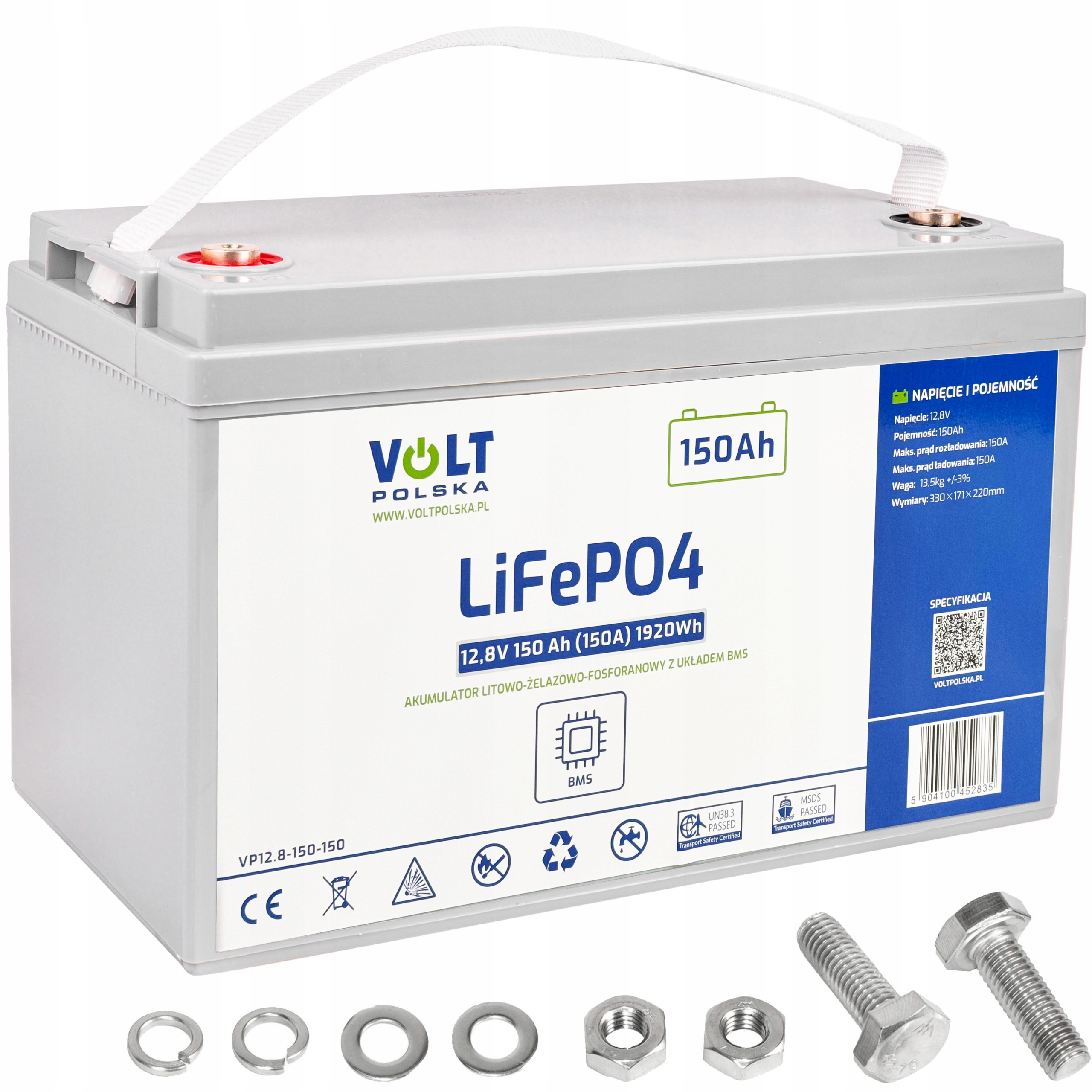 Akumulator Volt Polska 12,8 V 150 Ah