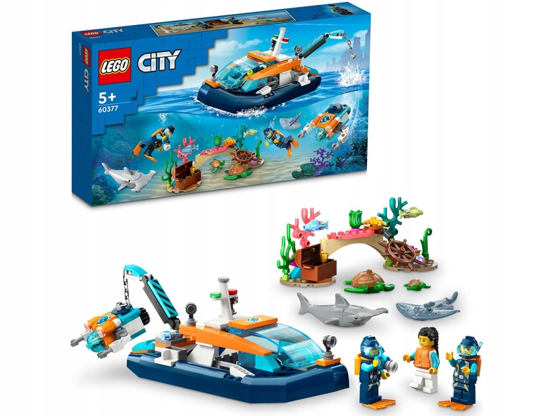 

Lego City Łódź do nurkowania badacza 60377