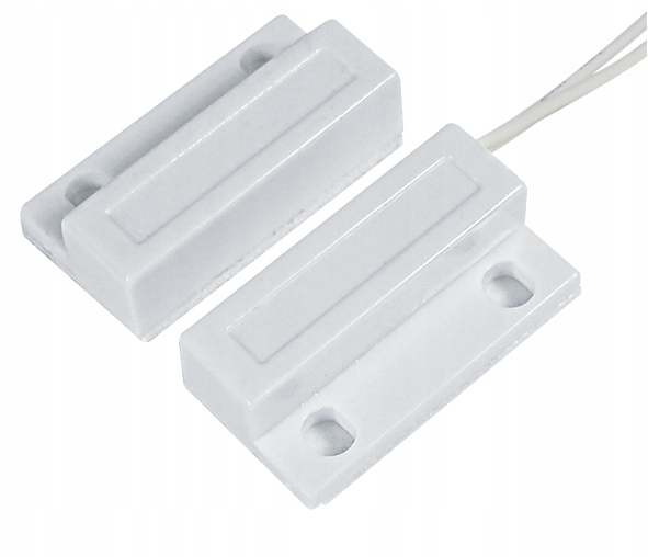 KONTAKTRON CZUJKA CZUJNIK MAGNETYCZNY NAWIERZCHNIOWY BIAŁY DRZWI OKNA ALARM