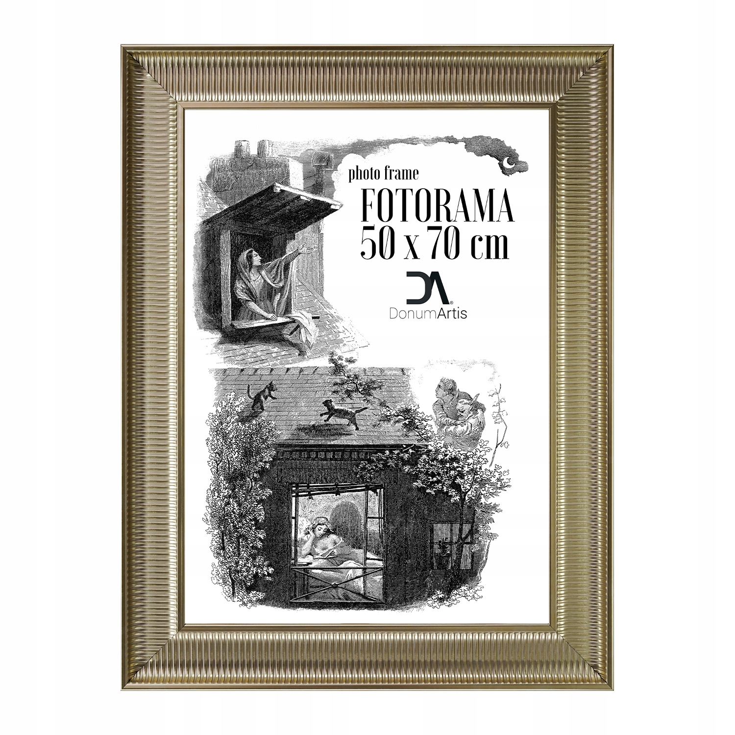 Fotorám Arezzo zlatý 50x70 dekor nástěnné svítidlo