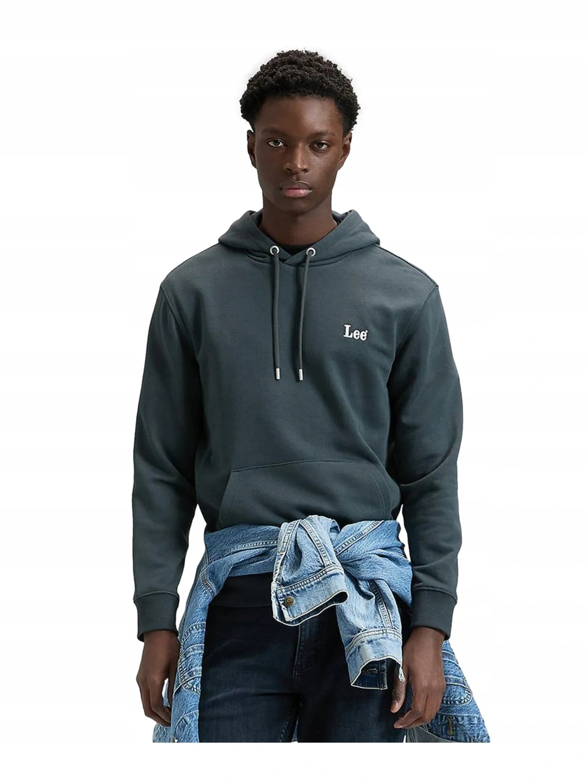 Pánská mikina Lee Essential Lee Hoodie Washed Black 112376424 L