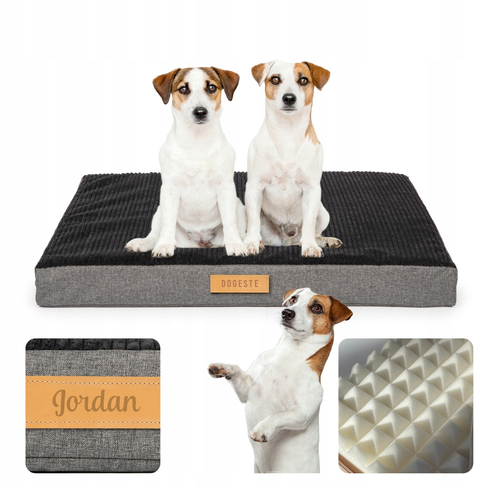Pelíšek pro psa Matrace Ortopedické Potah XXL gravírování Bonus 100X90